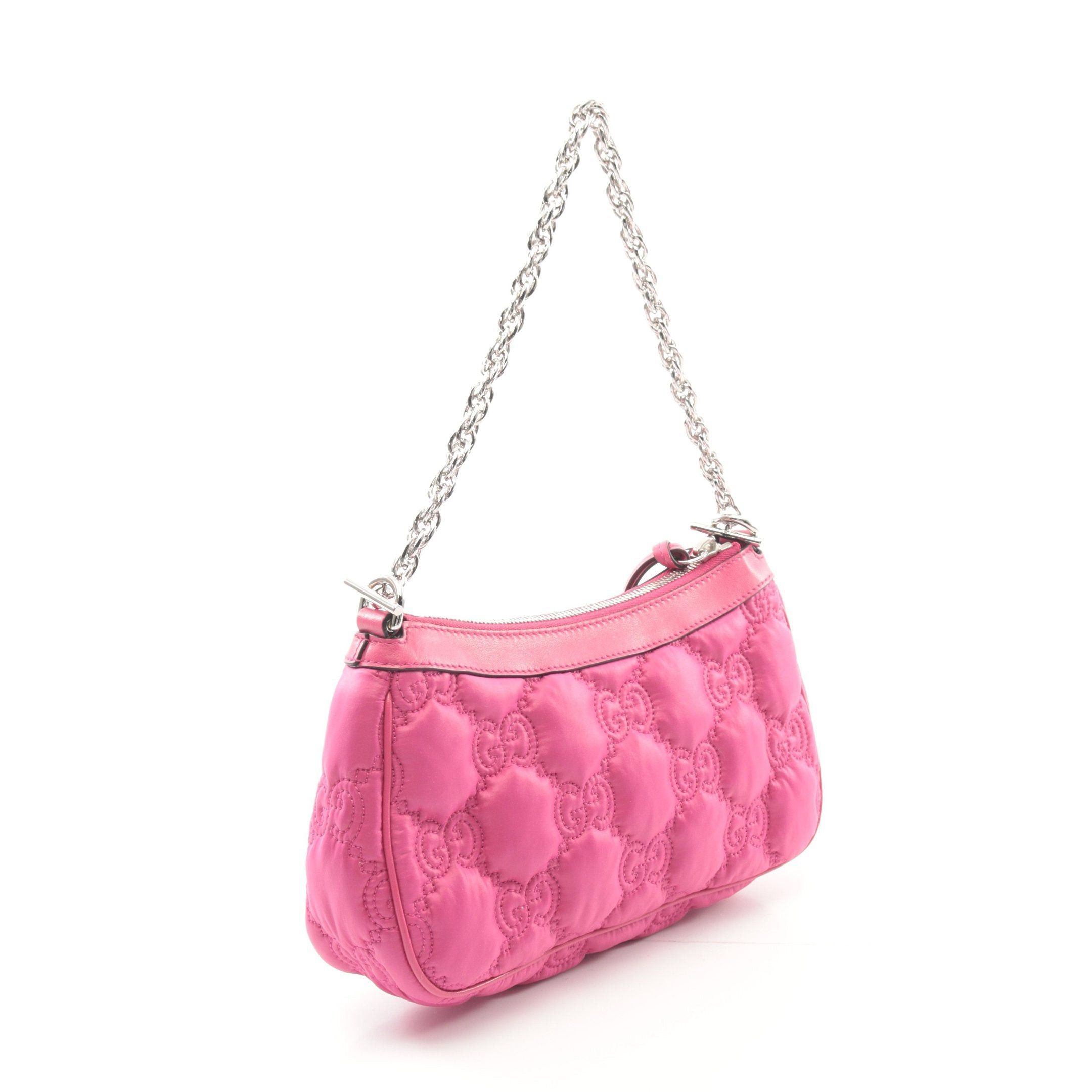 Gucci Gucci Gg Matelasse Chain Handbag Nylon Leather Pink Purple Size ONE SIZE - 2 Thumbnail