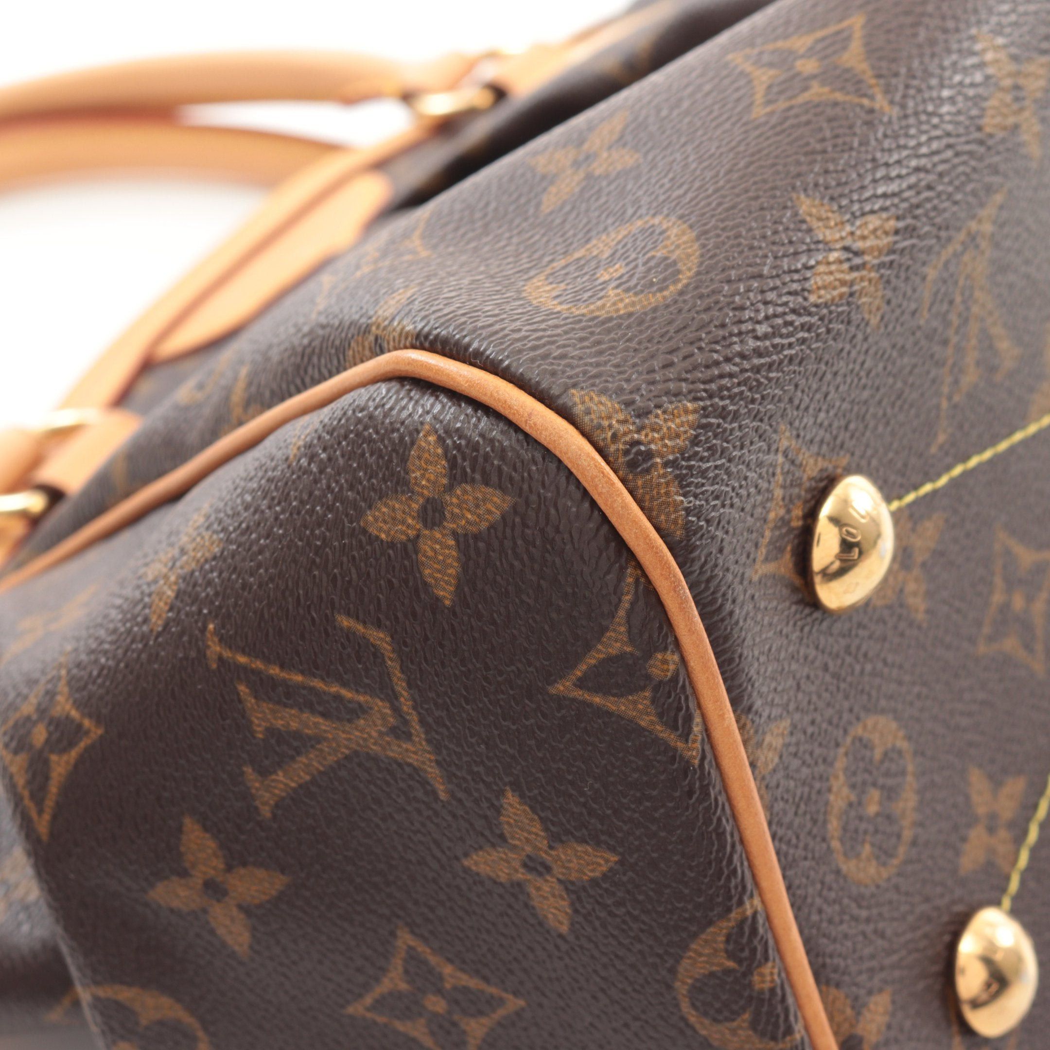 Louis Vuitton Louis Vuitton Tivoli Pm Monogram Handbag Leather Brown Size ONE SIZE - 8 Thumbnail