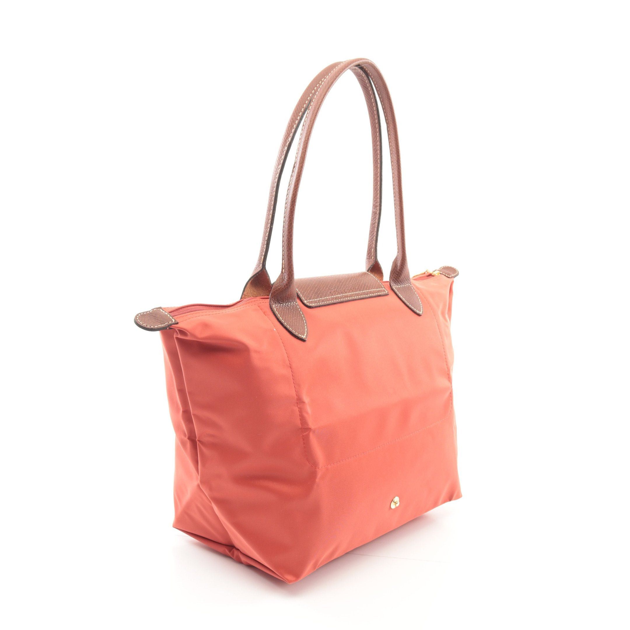 Longchamp Longchamp Le Pliage Original M Preage Shoulder Bag Tote Nylon Leather Orange Brown Size ONE SIZE - 2 Thumbnail