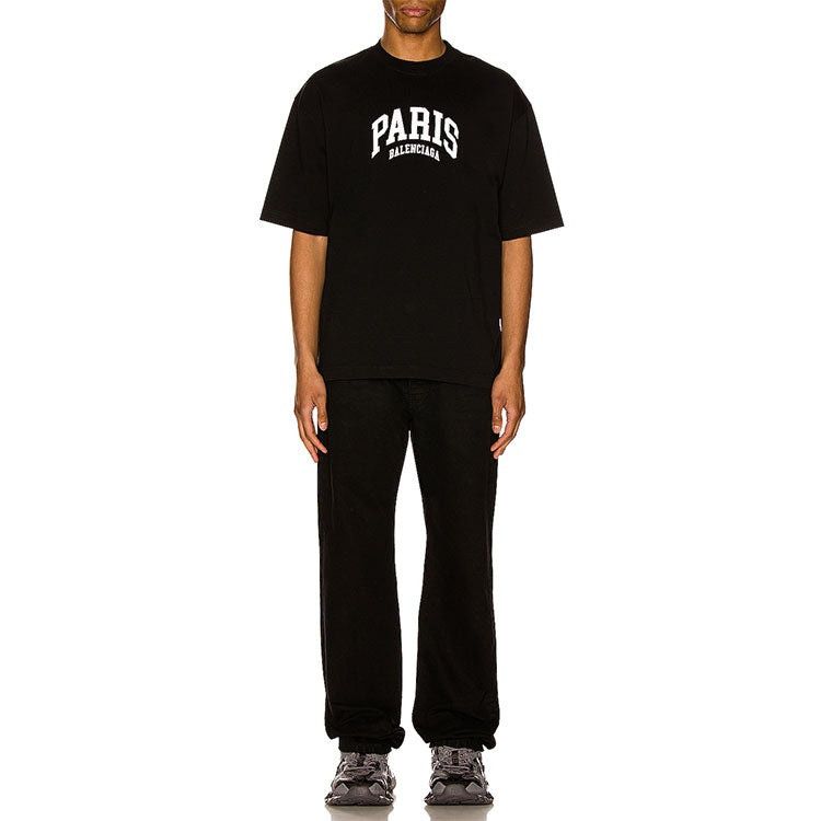 Balenciaga Cities Paris T-Shirt Medium Fit Black Size US XS / EU 42 / 0 - 3 Thumbnail