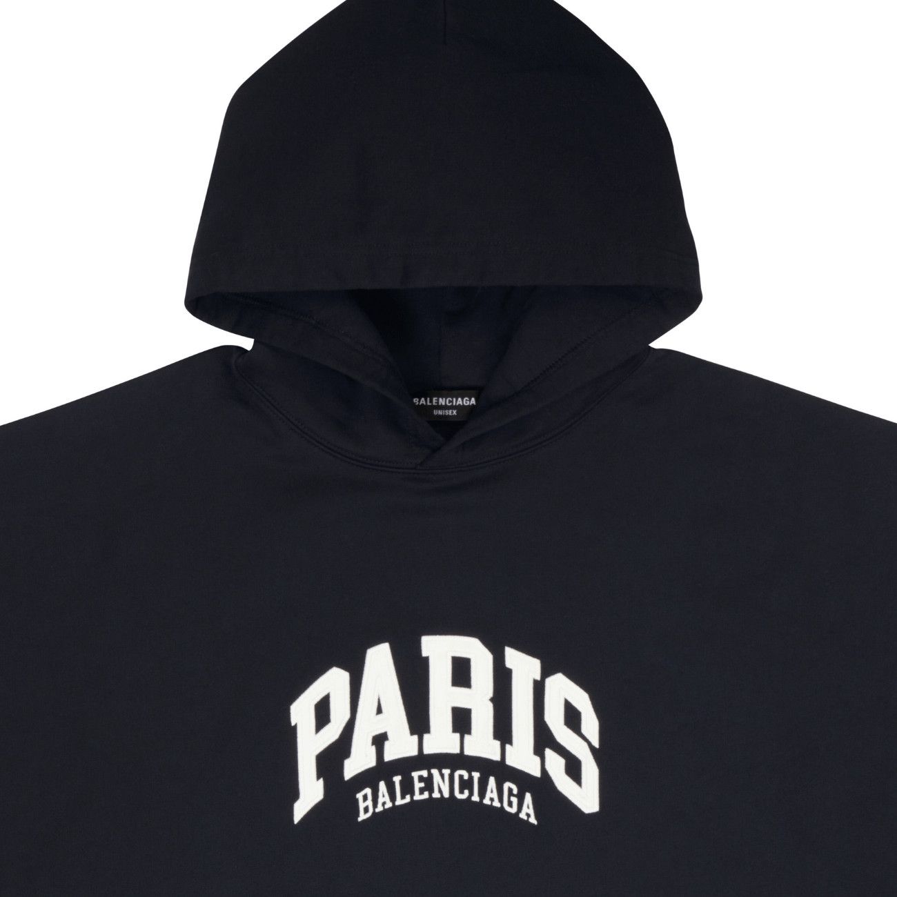 トップス Balenciaga Cities Paris Wide Fit Hoodie Balenciaga Cities Paris Hoodie Wide Fit 'Black White