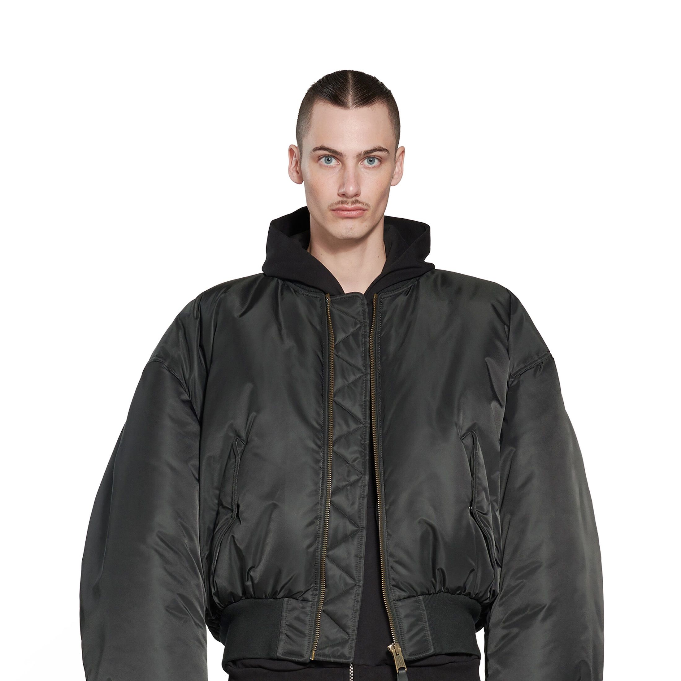 Balenciaga LOOK 5 SS23 Nylon Bomber Jacket Size US XS / EU 42 / 0 - 2 Thumbnail