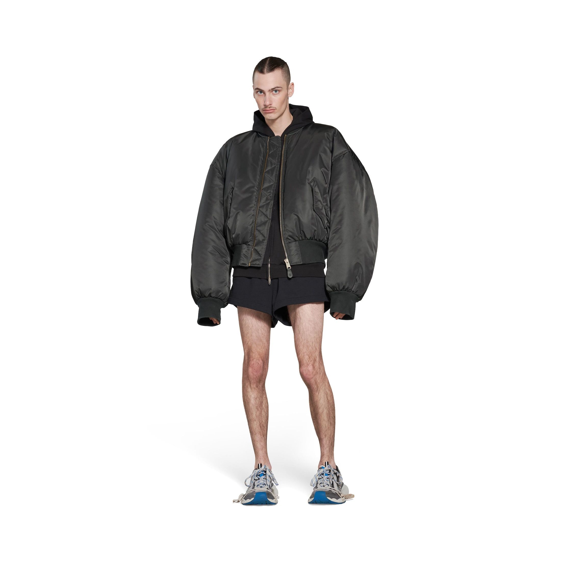 Balenciaga LOOK 5 SS23 Nylon Bomber Jacket Size US XXL / EU 58 / 5 - 4 Thumbnail