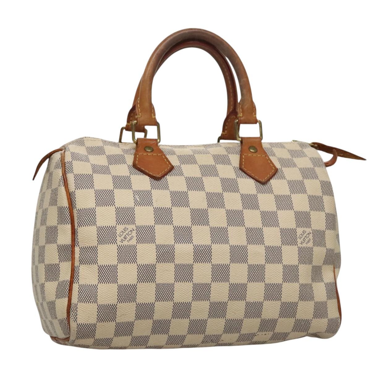 Louis Vuitton Speedy 25 White Canvas Handbag (Pre-Owned) Size ONE SIZE - 16 Thumbnail