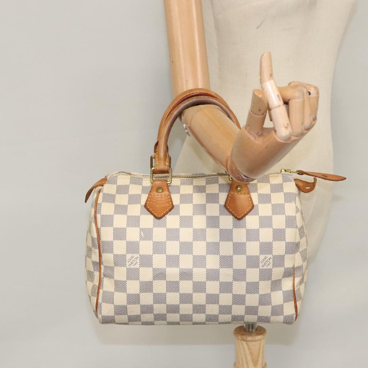 Louis Vuitton Speedy 25 White Canvas Handbag (Pre-Owned) Size ONE SIZE - 12 Thumbnail