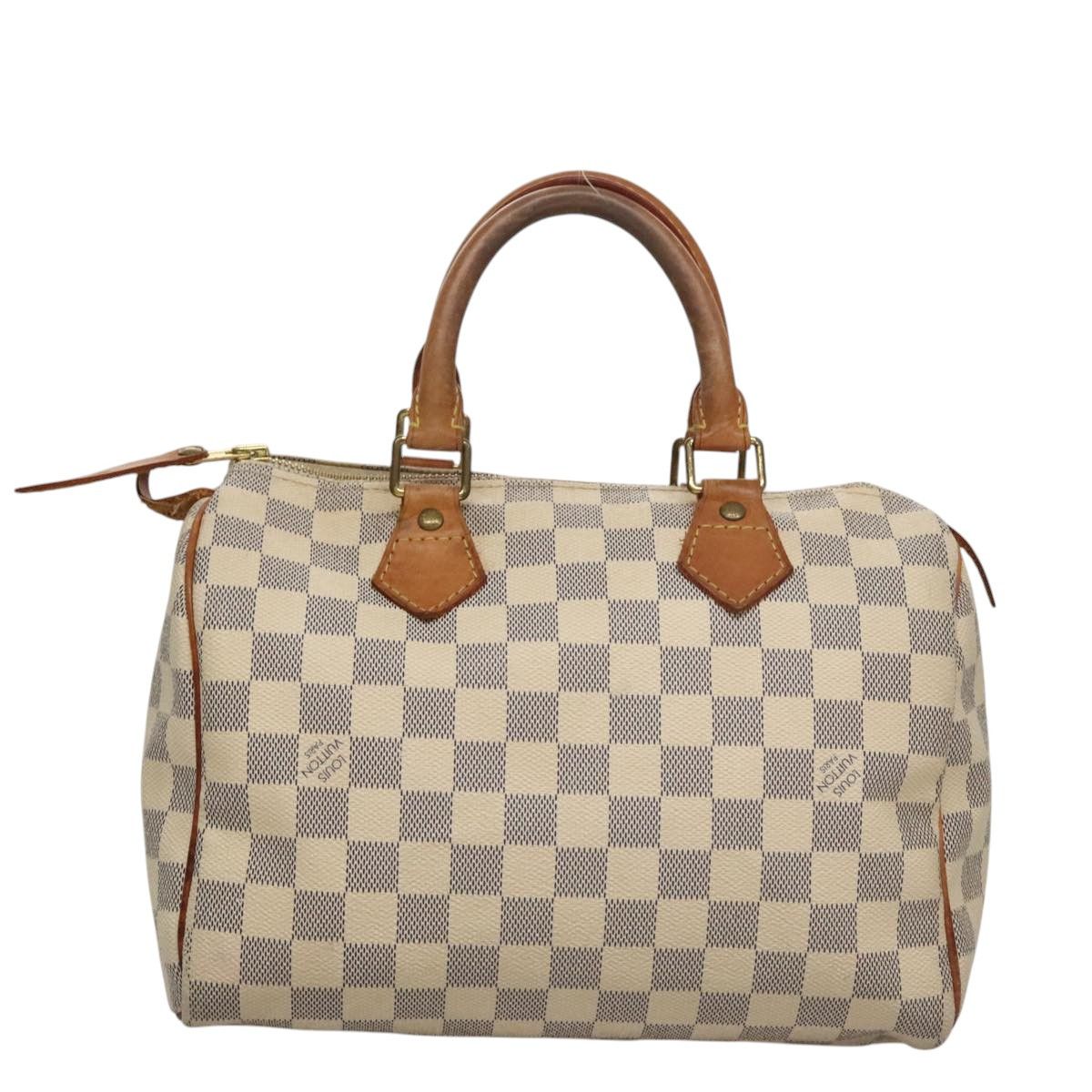 Louis Vuitton Speedy 25 White Canvas Handbag (Pre-Owned) Size ONE SIZE - 2 Thumbnail