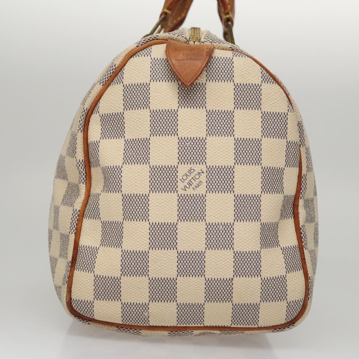 Louis Vuitton Speedy 25 White Canvas Handbag (Pre-Owned) Size ONE SIZE - 3 Thumbnail
