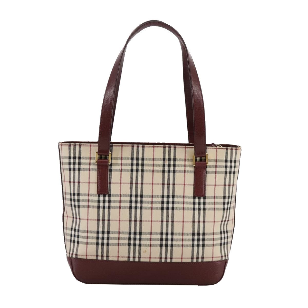 Burberry Nova Check Beige Canvas Tote Bag (Pre-Owned) Size ONE SIZE - 2 Thumbnail