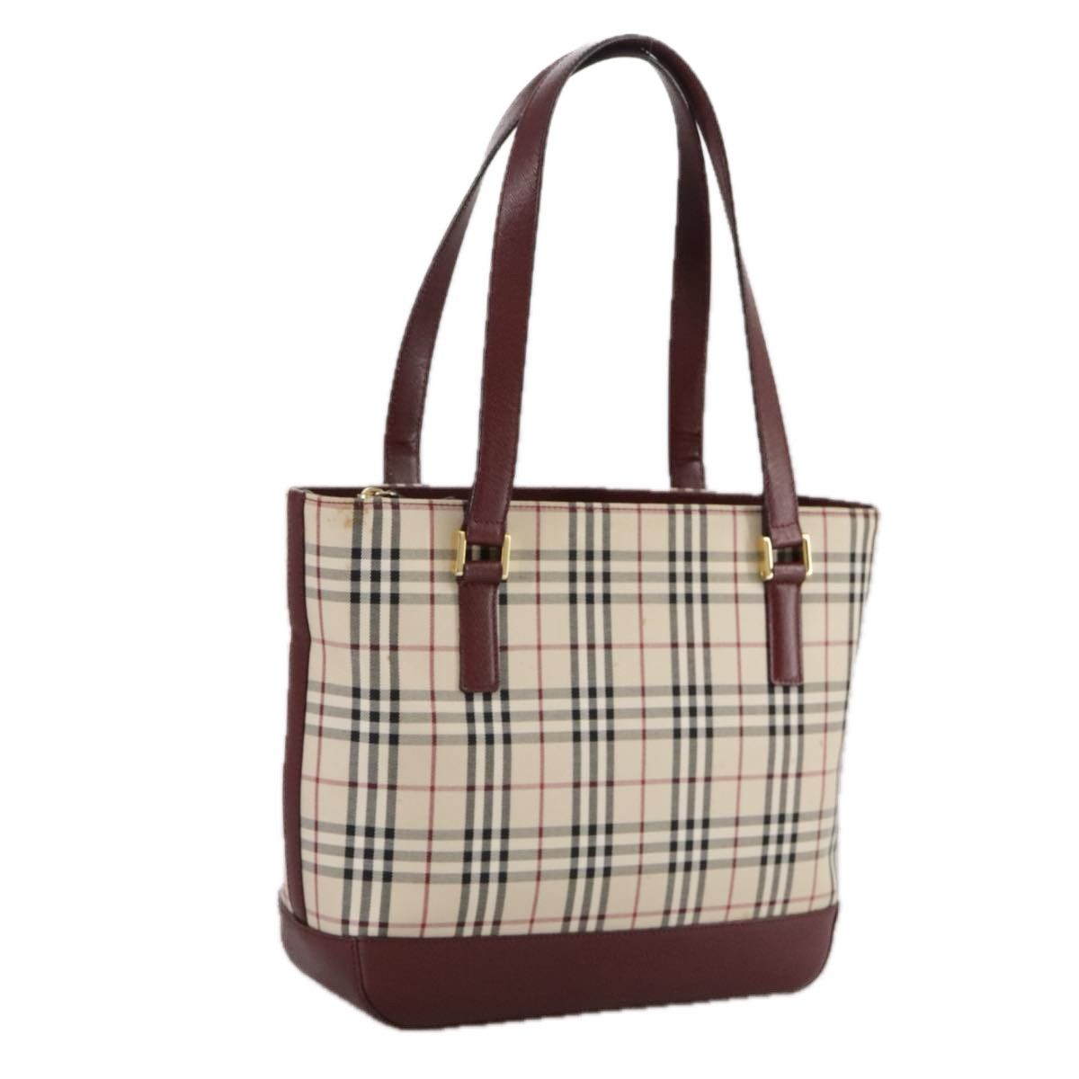 Burberry Nova Check Beige Canvas Tote Bag (Pre-Owned) Size ONE SIZE - 18 Thumbnail