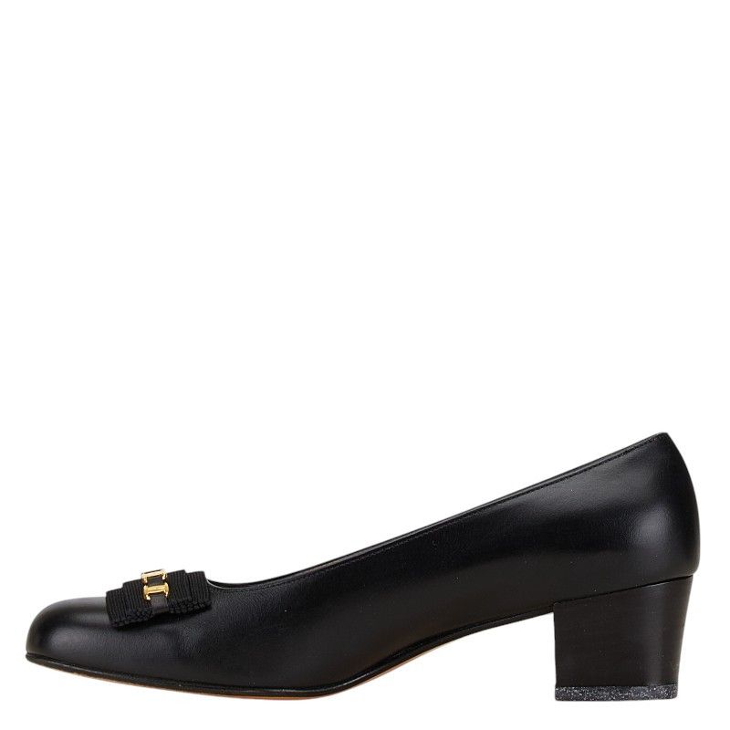 Salvatore Ferragamo Salvatore Ferragamo Salvatore Ferragamo Vara Leather Pumps Leather Shoes DUTY FREE for USA Size ONE SIZE - 3 Thumbnail