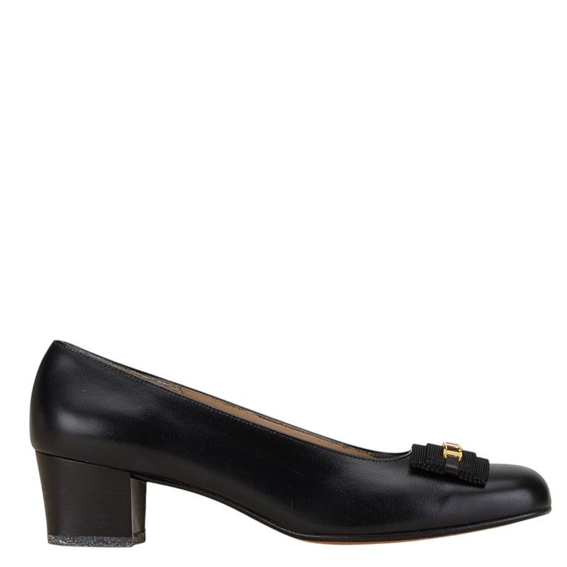 Salvatore Ferragamo Salvatore Ferragamo Salvatore Ferragamo Vara Leather Pumps Leather Shoes DUTY FREE for USA Size ONE SIZE - 4 Thumbnail