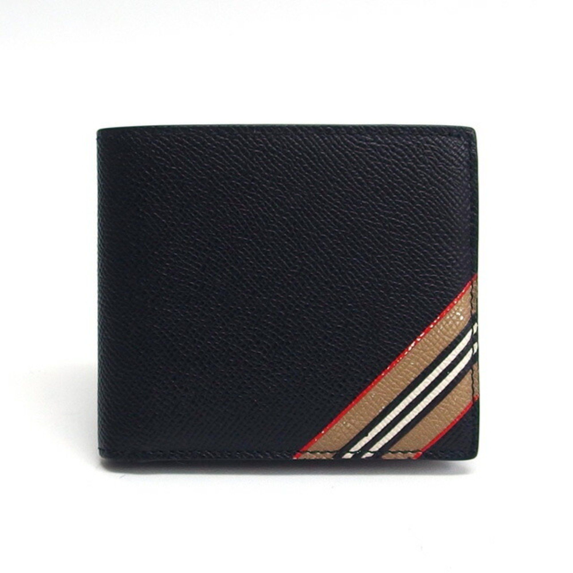 Burberry Burberry striped bi-fold compact wallet in black Size ONE SIZE - 2 Thumbnail