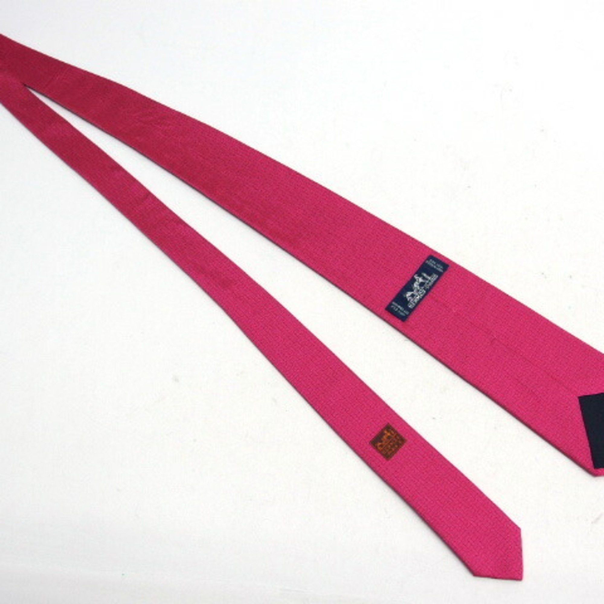 Hermes Hermes Fasonne H Clover Tie Vivid Pink Size ONE SIZE - 4 Thumbnail