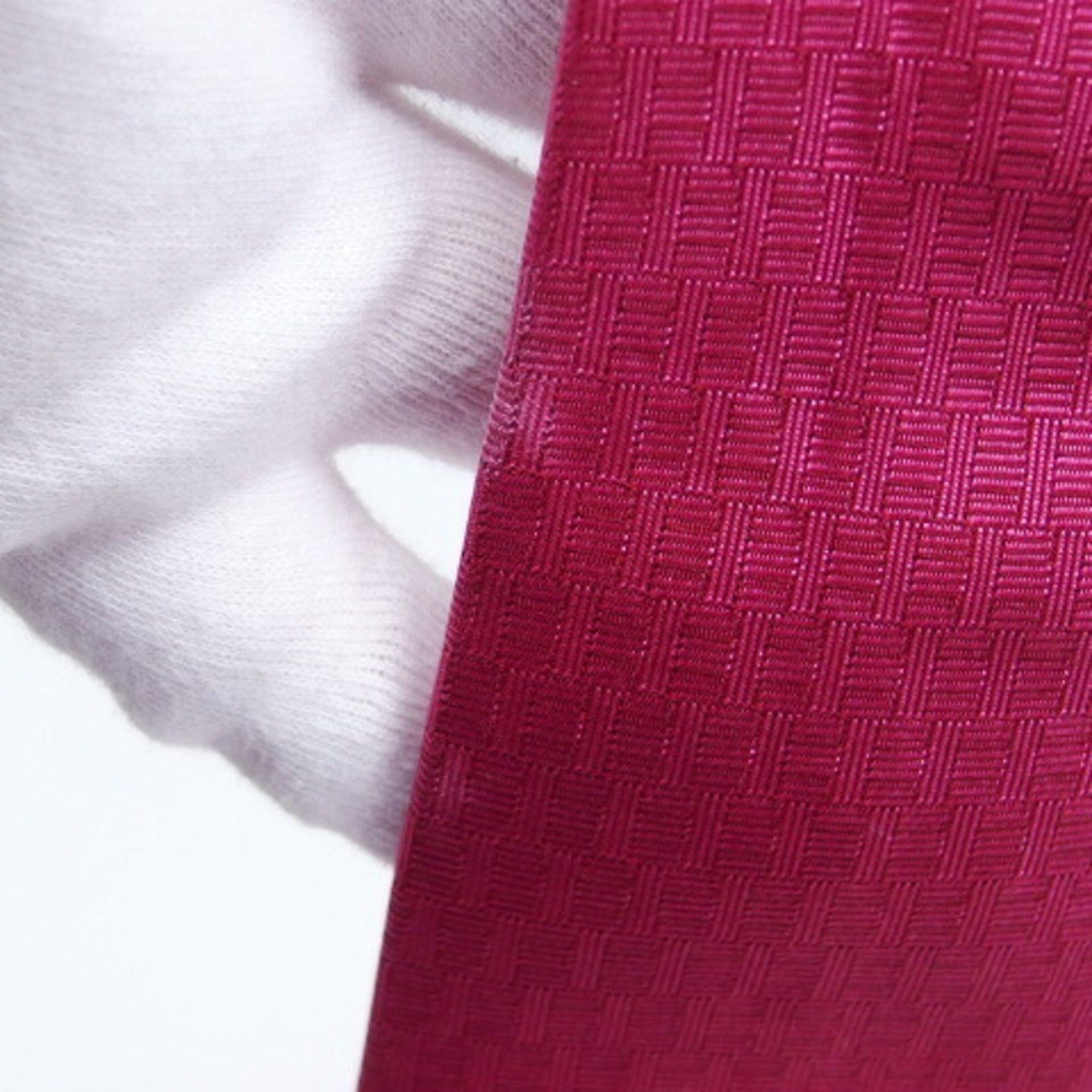 Hermes Hermes Fasonne H Clover Tie Vivid Pink Size ONE SIZE - 9 Thumbnail