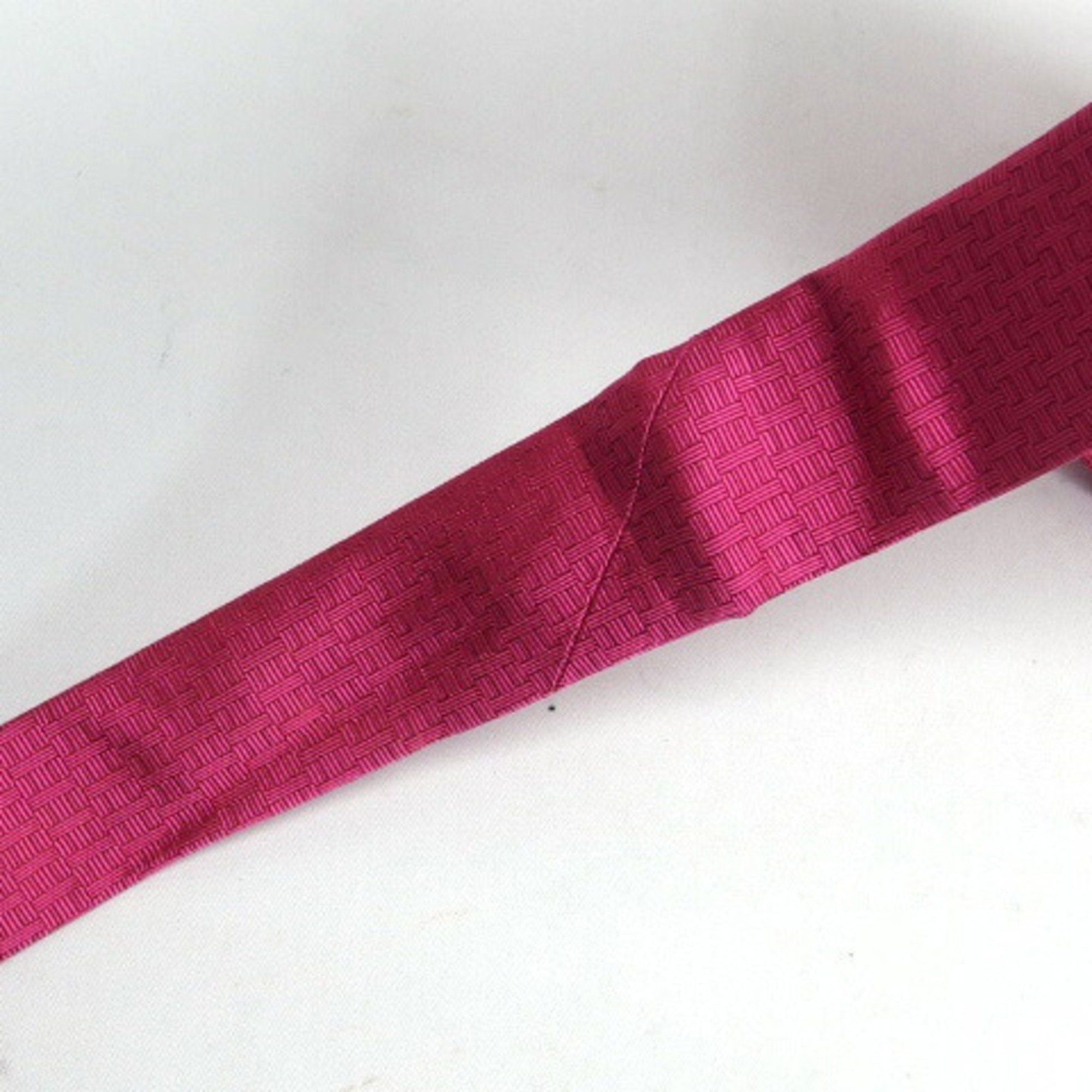 Hermes Hermes Fasonne H Clover Tie Vivid Pink Size ONE SIZE - 11 Thumbnail
