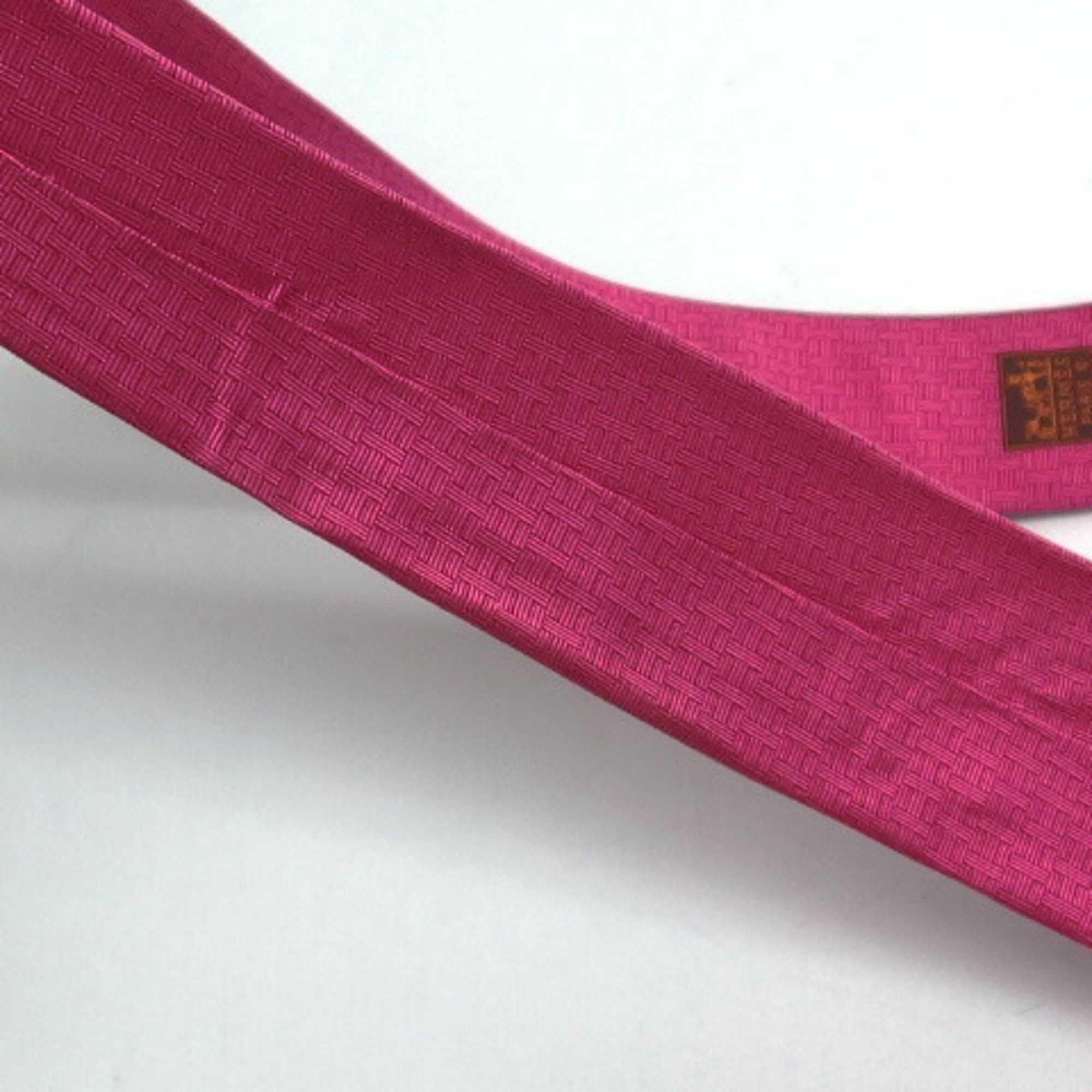 Hermes Hermes Fasonne H Clover Tie Vivid Pink Size ONE SIZE - 10 Thumbnail