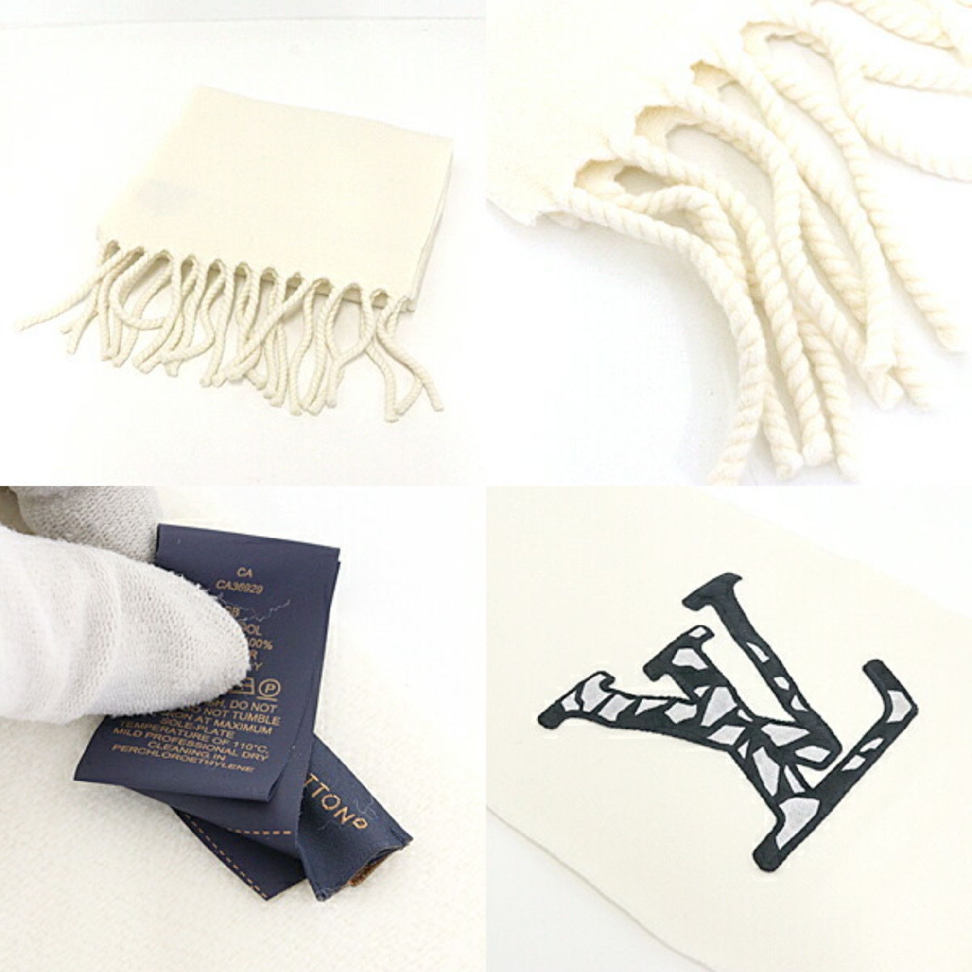 Louis Vuitton Louis Vuitton SKI Scarf LV Ice Cream Wool M79377 Long Patch Size ONE SIZE - 3 Thumbnail