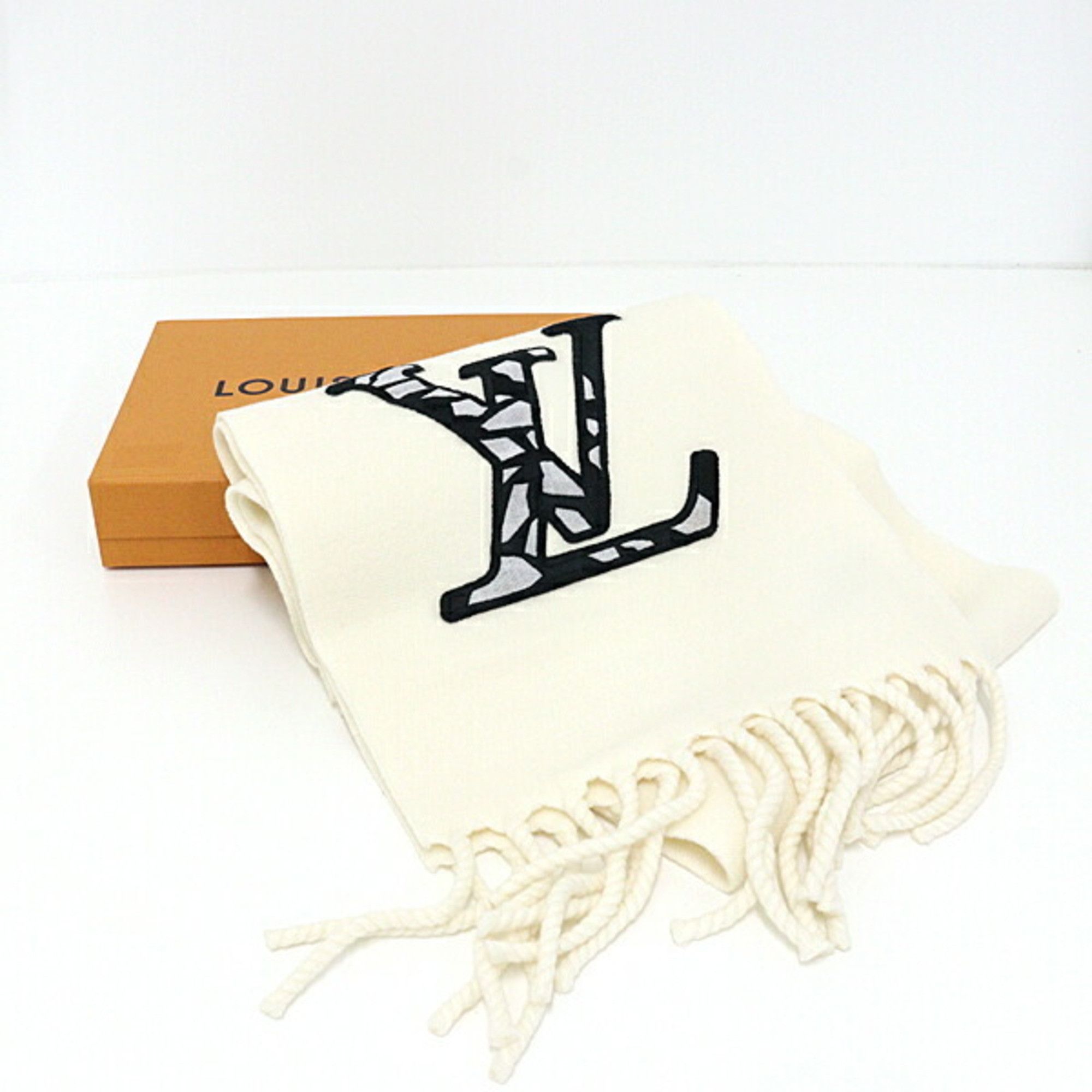 Louis Vuitton Louis Vuitton SKI Scarf LV Ice Cream Wool M79377 Long Patch Size ONE SIZE - 2 Thumbnail