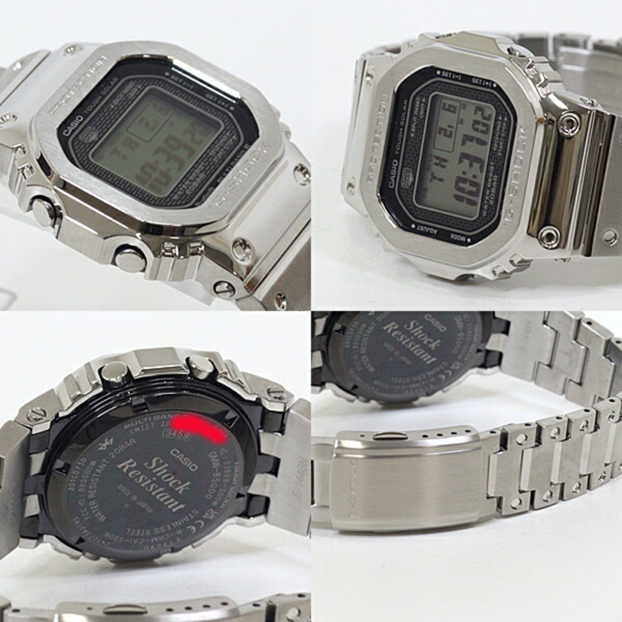 Casio CASIO Men's Watch G-Shock GMW-B5000D-1JF Full Metal Solar Charging 20 ATM Water Resistant Size ONE SIZE - 3 Thumbnail