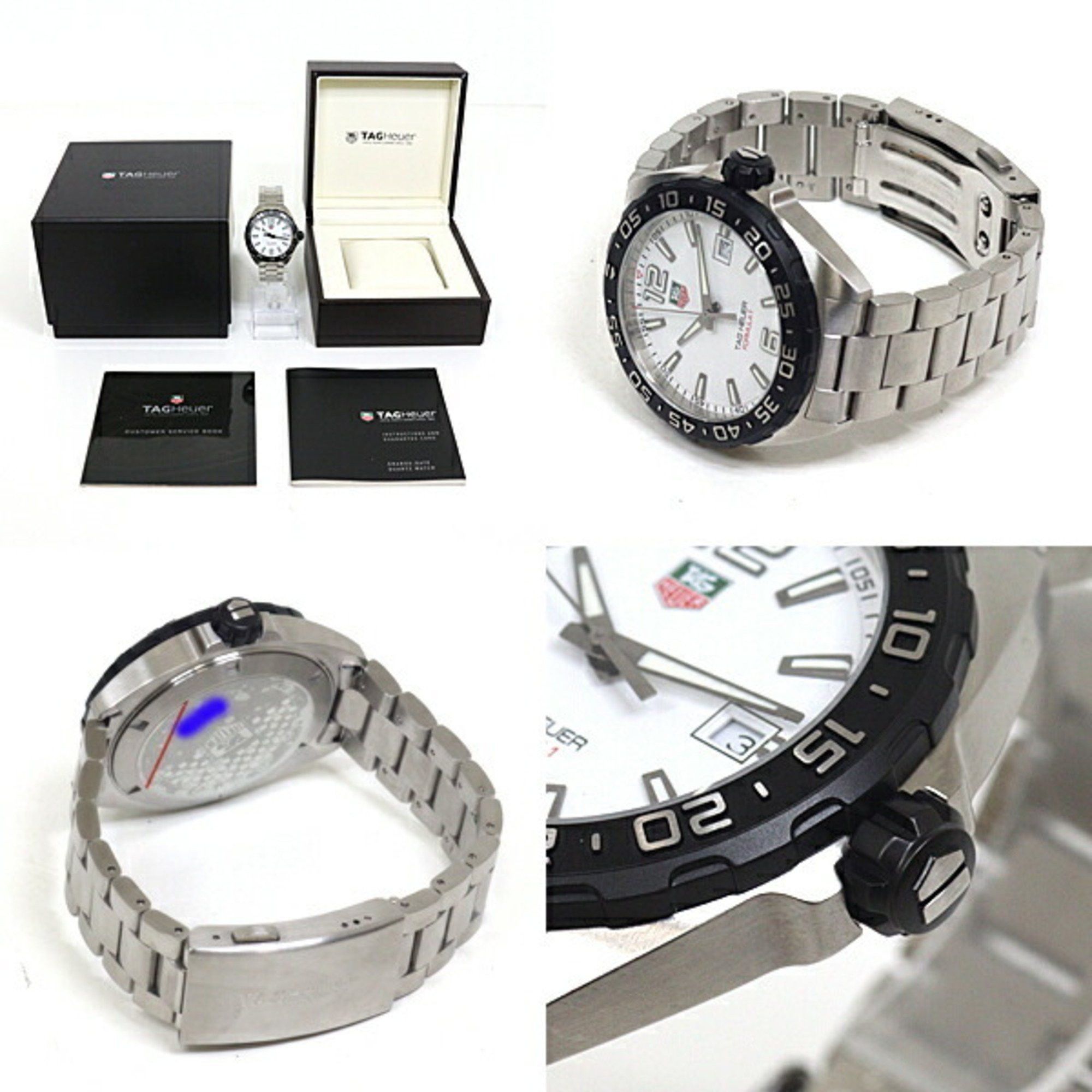 TAG Heuer Men's Watch Formula WAZ1111 White Dial Quartz Finished