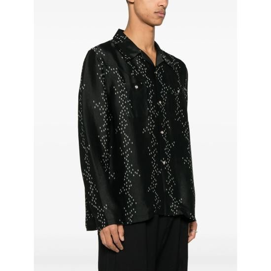 Needles NEEDLES Men Long Tops QV249 OFFWH BLACK Size US L / EU 52-54 / 3 - 5 Thumbnail