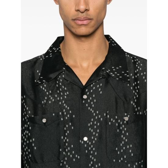 Needles NEEDLES Men Long Tops QV249 OFFWH BLACK Size US L / EU 52-54 / 3 - 3 Thumbnail