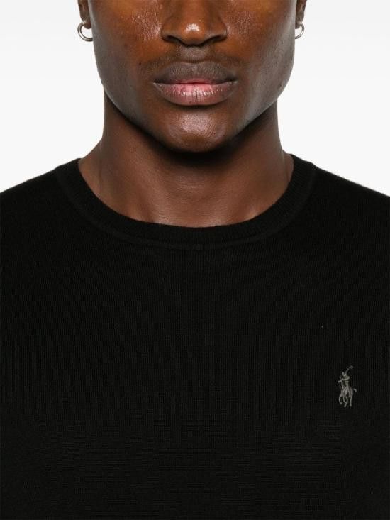 Ralph Lauren RALPH LAUREN Men Sweater 710946143 004 Black Size US XL / EU 56 / 4 - 4 Thumbnail