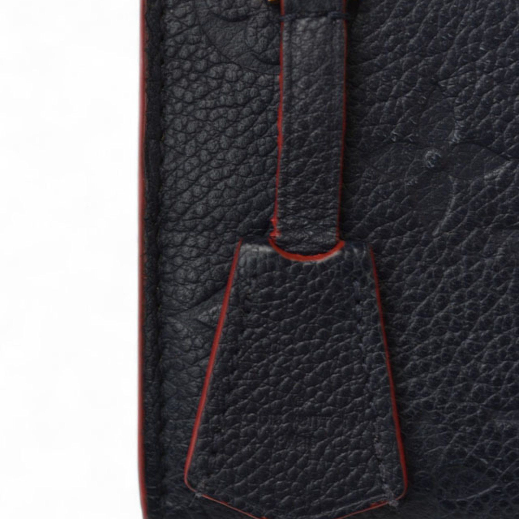 Louis Vuitton Louis Vuitton Long Wallet Portefeuille Pont Neuf Monogram Empreinte M62127 Marine Rouge Size ONE SIZE - 12 Thumbnail