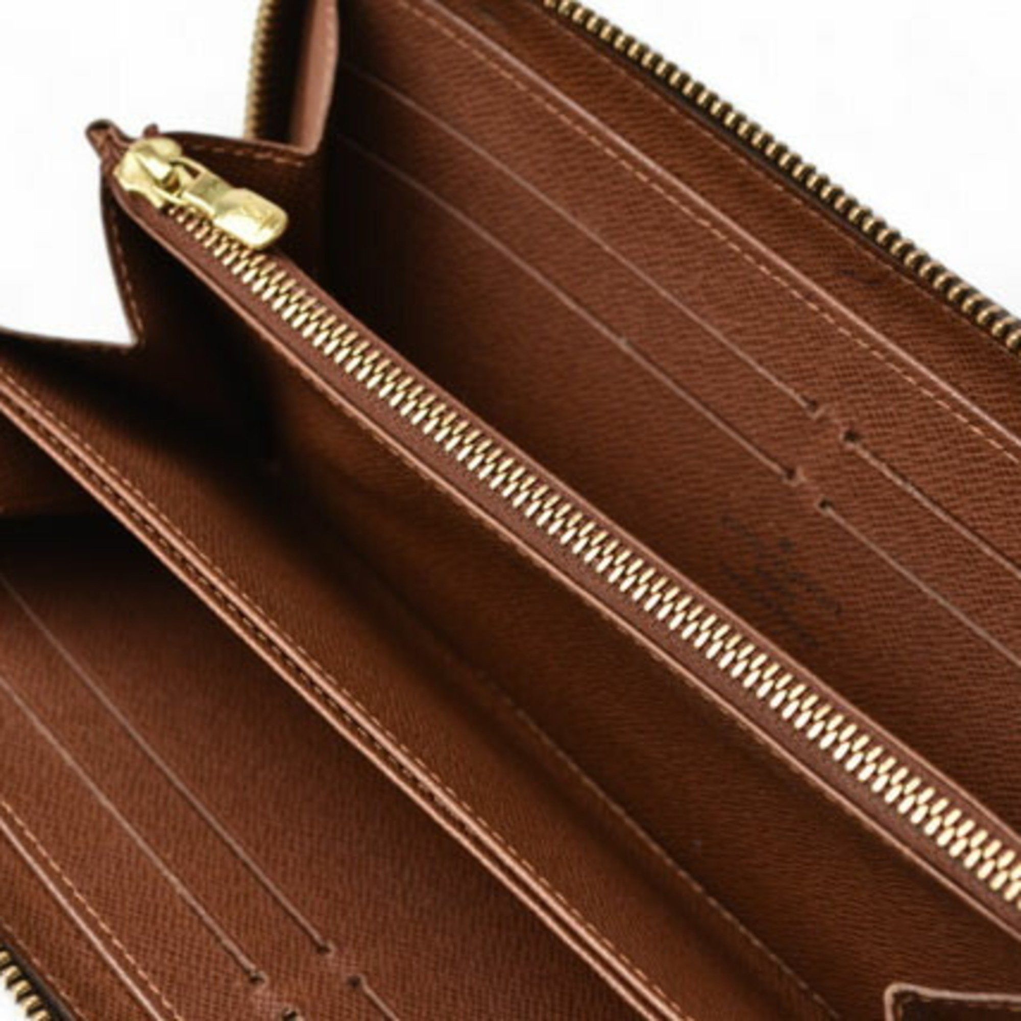 Louis Vuitton Louis Vuitton Long Wallet Zippy M60017 Round Monogram Size ONE SIZE - 9 Thumbnail