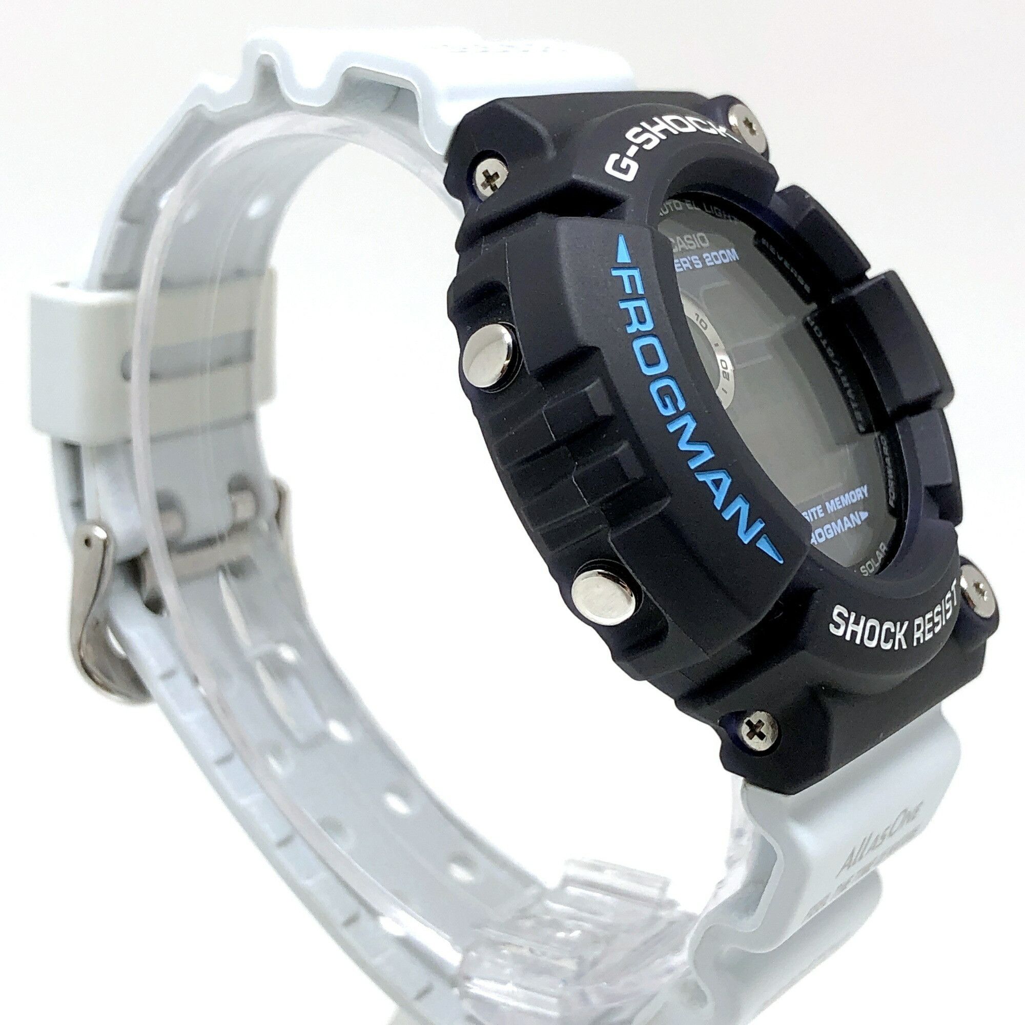 Casio G-SHOCK CASIO Watch GW-205K-2 FROGMAN Irukuji 2005 Frogman Tough Solar Cobalt Wave Sperm Whale EL 5th International Dolphin Navy x White Released in June Mikunigaoka Store ITZGKHYOQCKM Size ONE SIZE - 2 Thumbnail