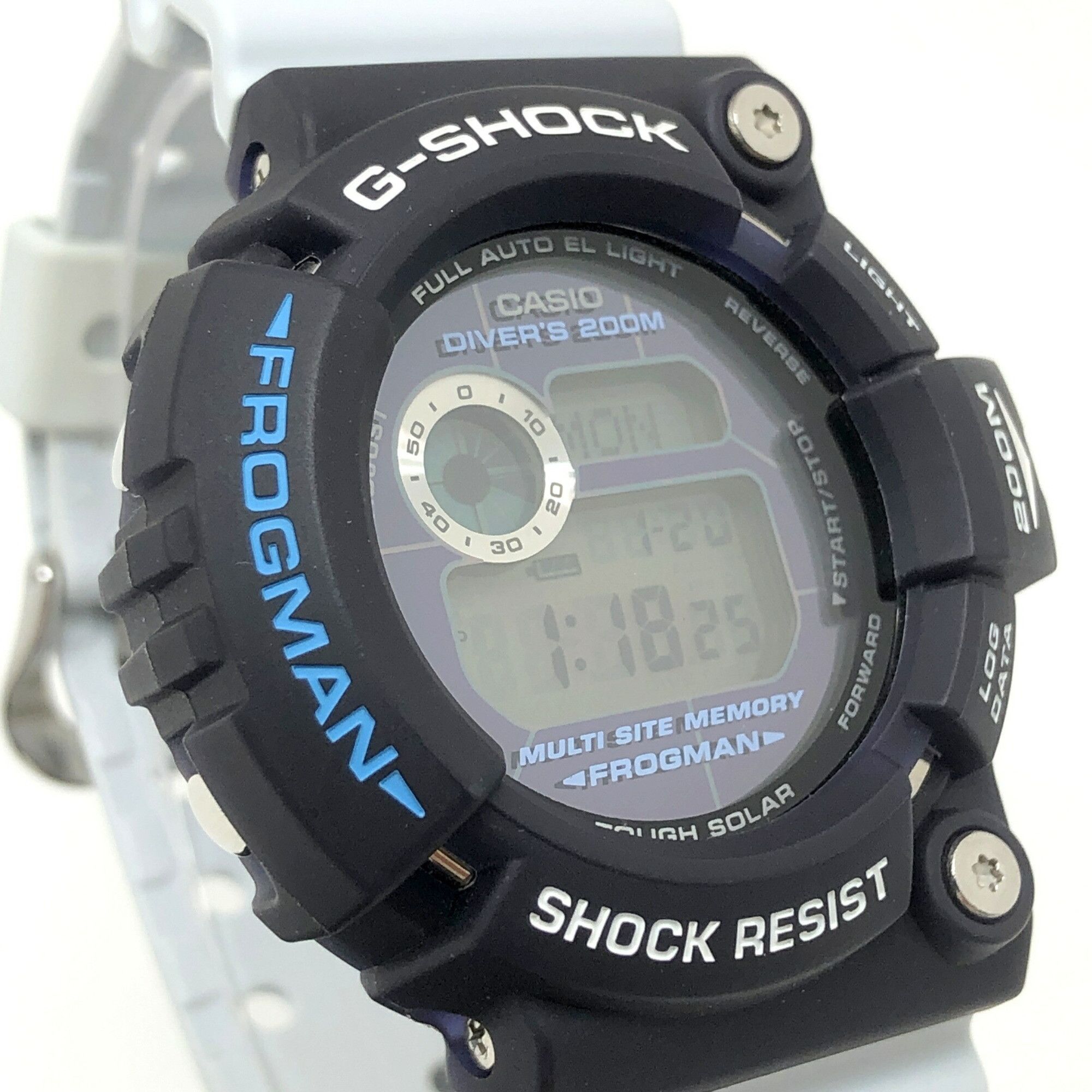 Casio G-SHOCK CASIO Watch GW-205K-2 FROGMAN Irukuji 2005 Frogman Tough Solar Cobalt Wave Sperm Whale EL 5th International Dolphin Navy x White Released in June Mikunigaoka Store ITZGKHYOQCKM Size ONE SIZE - 4 Thumbnail