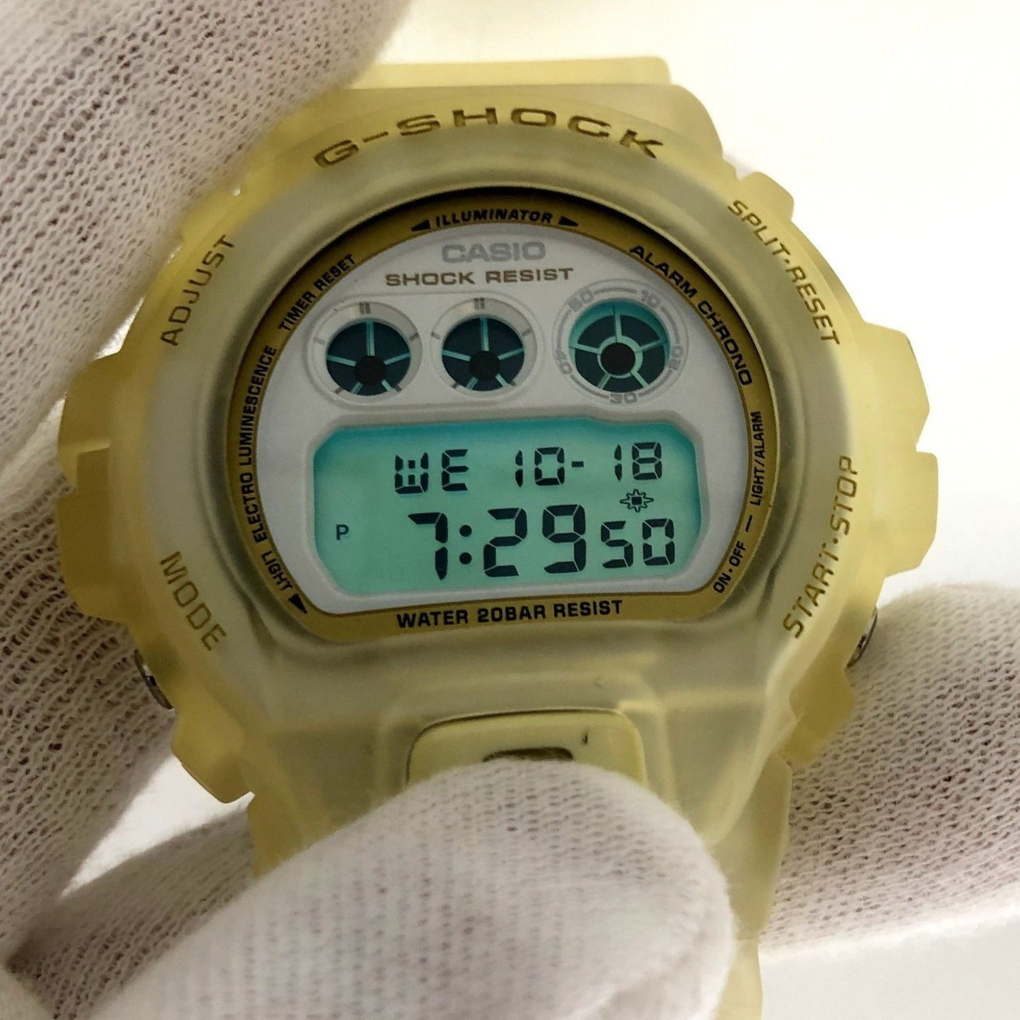 Casio G-SHOCK CASIO Watch DW-6900XLV-7JR Three-Eyed Digital Quartz Precious Heart Selection White Gold Kaizuka Store IT50BT0OPVH8 Size ONE SIZE - 8 Thumbnail