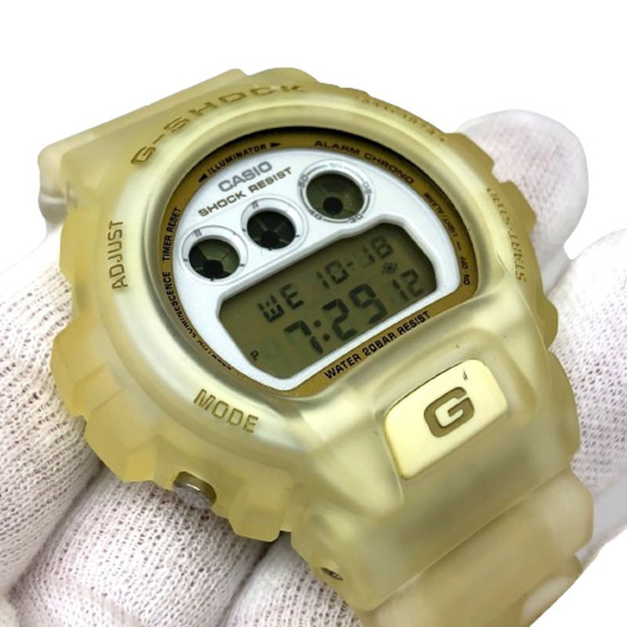 Casio G-SHOCK CASIO Watch DW-6900XLV-7JR Three-Eyed Digital Quartz Precious Heart Selection White Gold Kaizuka Store IT50BT0OPVH8 Size ONE SIZE - 4 Thumbnail