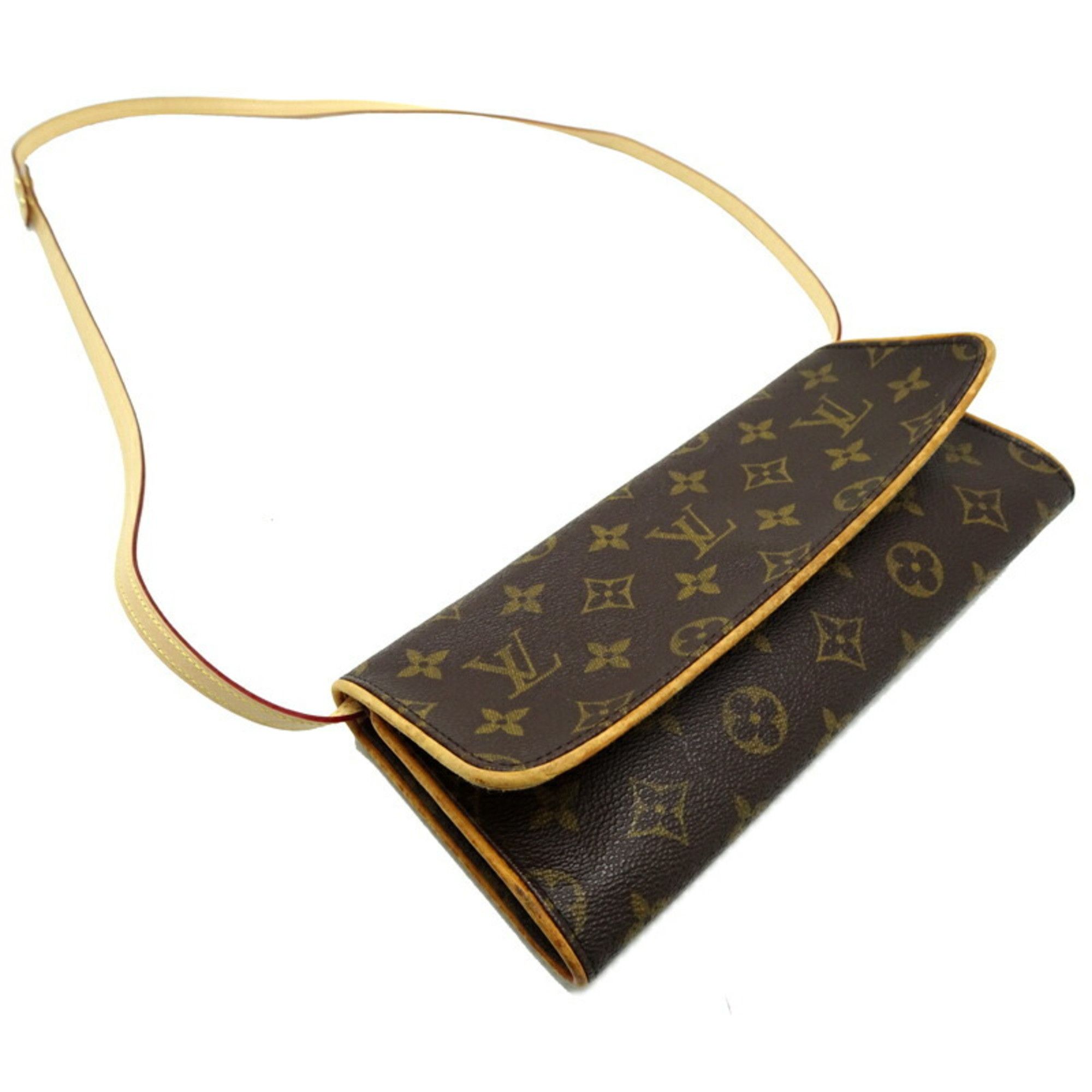 Louis Vuitton Louis Vuitton Pochette Twin GM Women's Shoulder Bag M51852 Monogram Brown Size ONE SIZE - 3 Thumbnail
