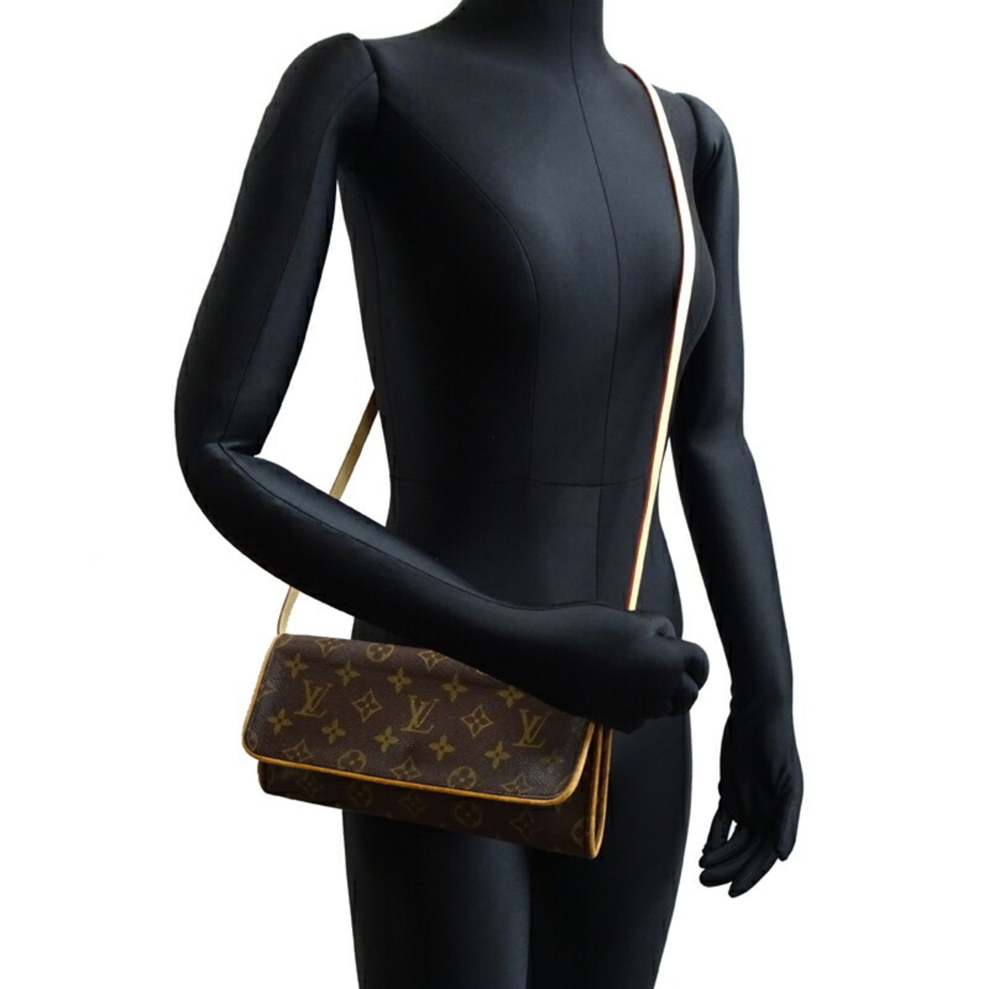 Louis Vuitton Louis Vuitton Pochette Twin GM Women's Shoulder Bag M51852 Monogram Brown Size ONE SIZE - 9 Thumbnail