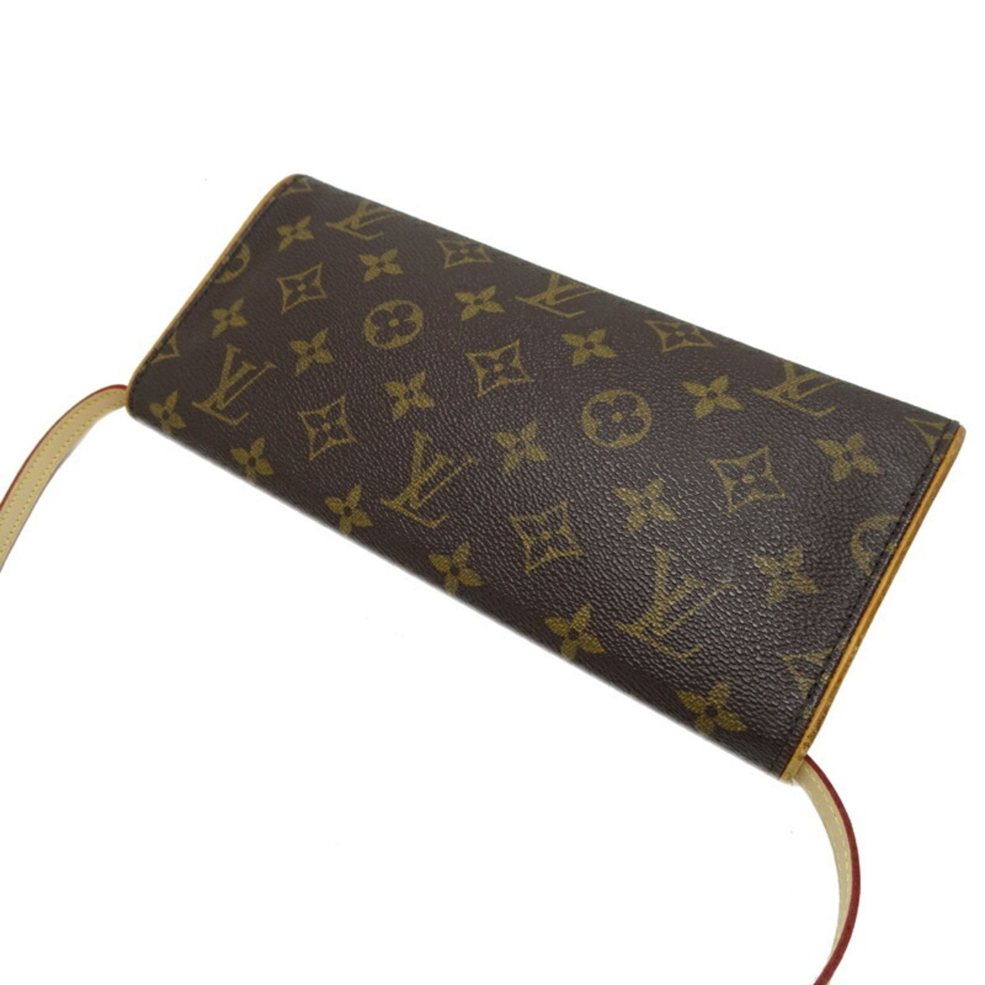Louis Vuitton Louis Vuitton Pochette Twin GM Women's Shoulder Bag M51852 Monogram Brown Size ONE SIZE - 4 Thumbnail