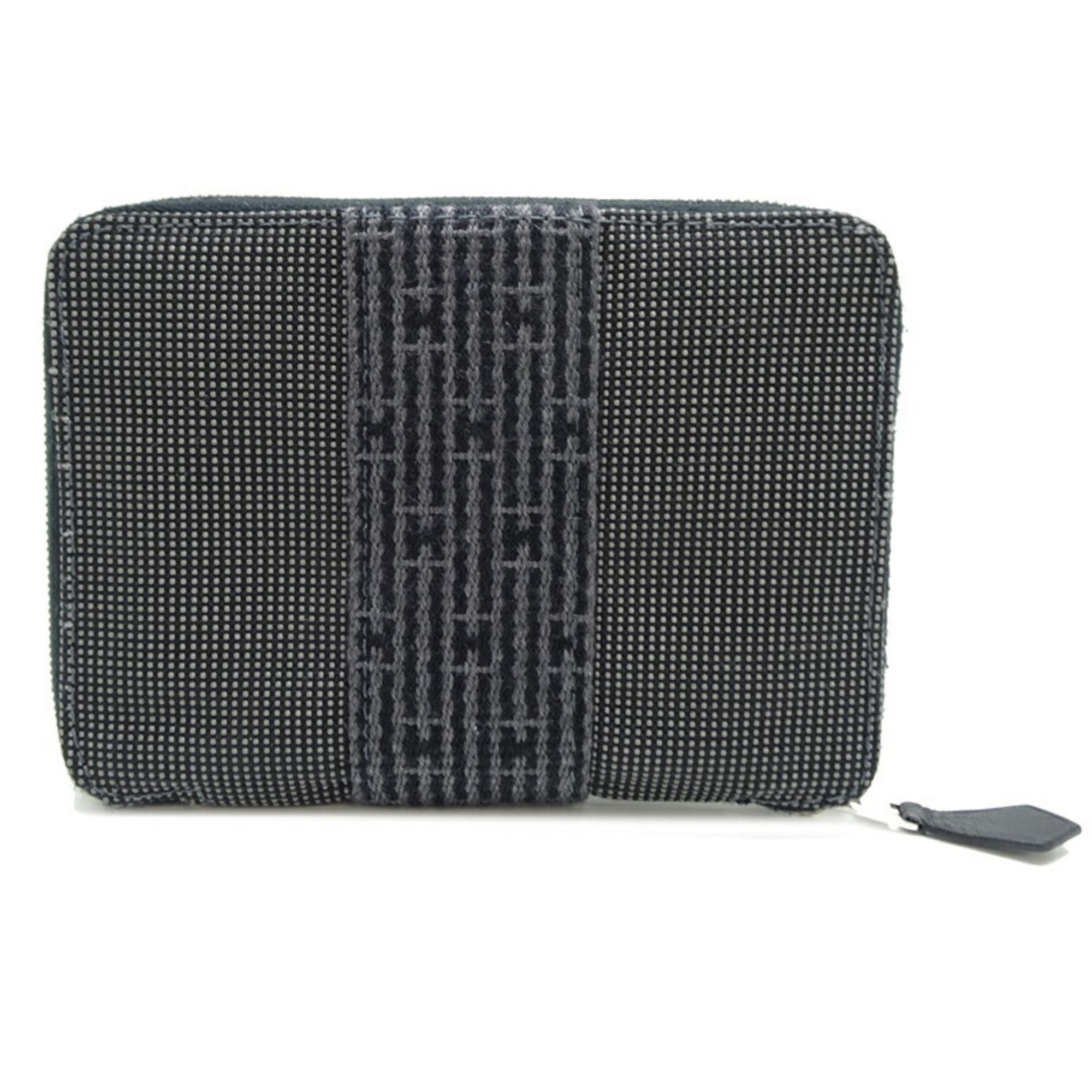 Hermes Hermes Air Line Purse PM Men's Bi-fold Wallet Polyester Grey Size ONE SIZE - 2 Thumbnail