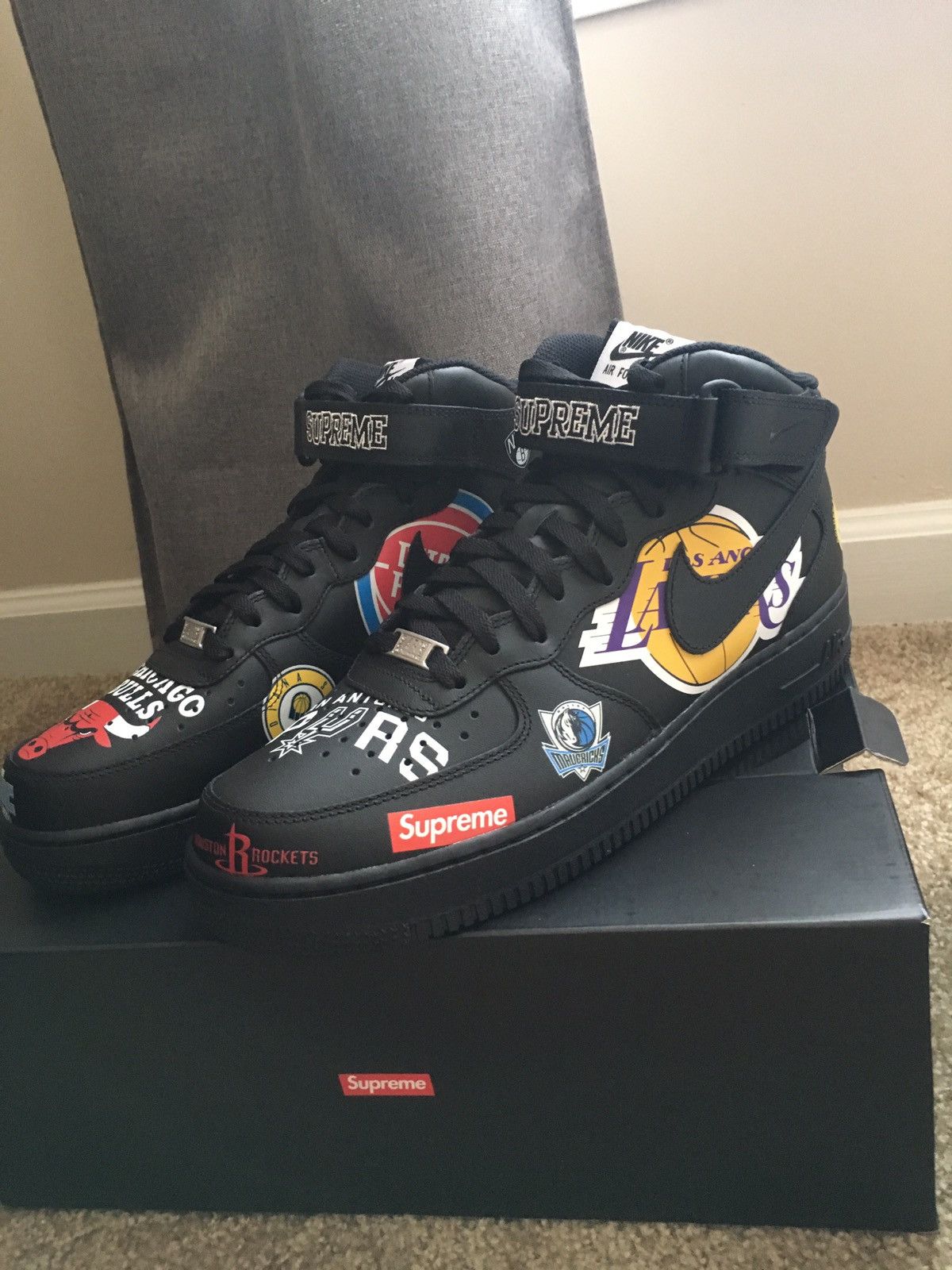 Supreme Supreme NBA Airforce 1 Mid '07s | Grailed