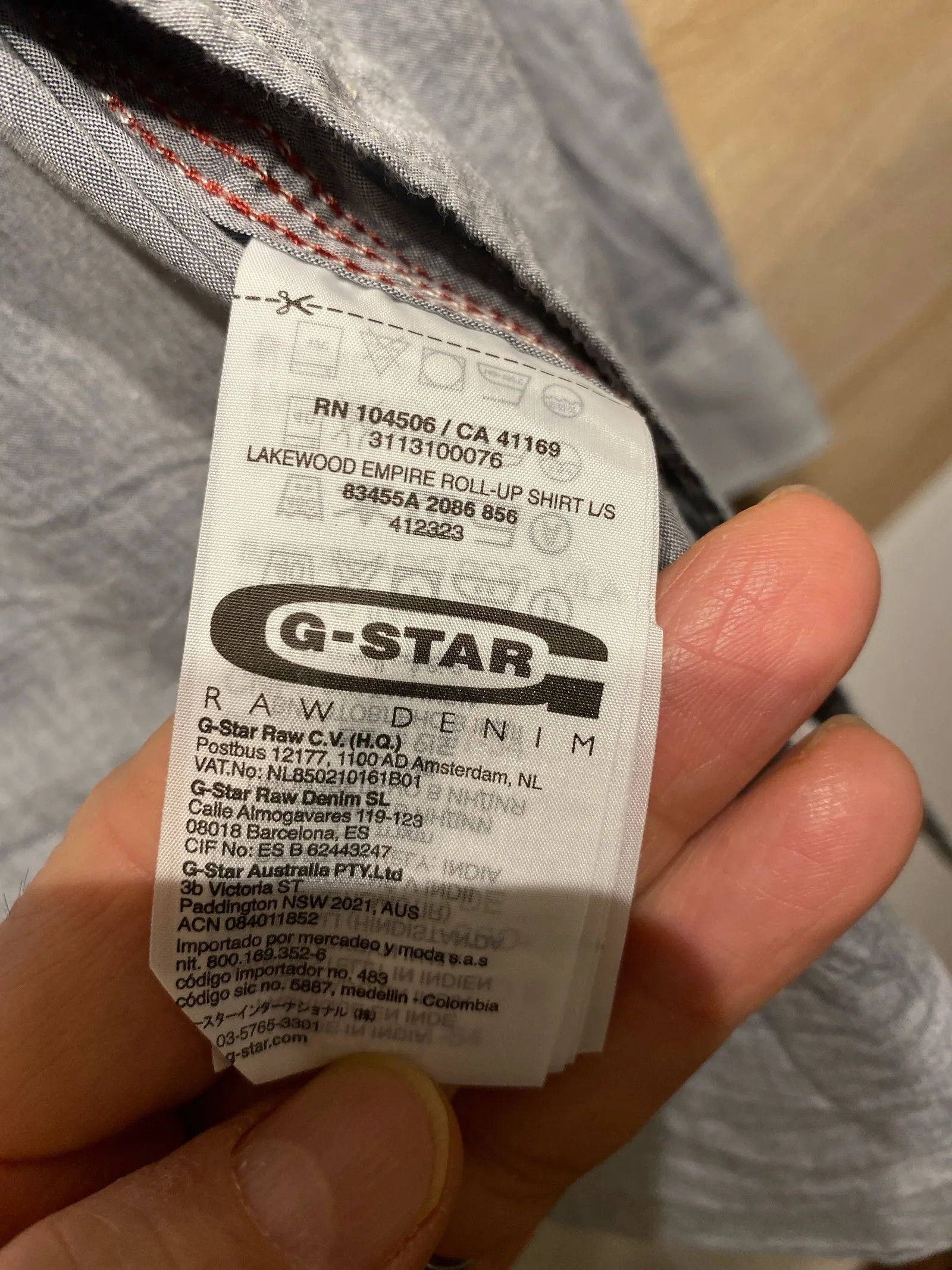 G-Star G-STAR RAW Shirt Size US M / EU 48-50 / 2 - 3 Thumbnail