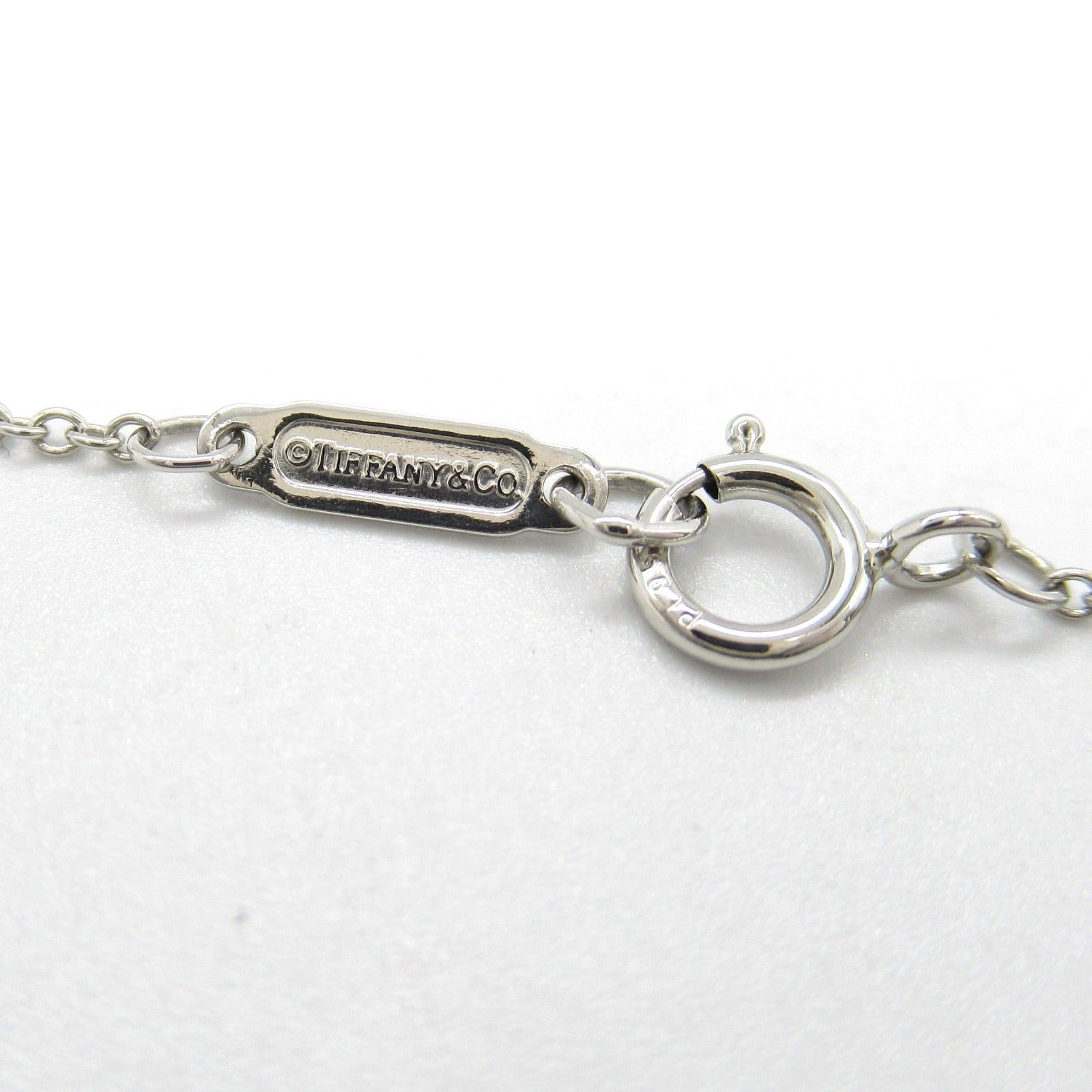 Tiffany & Co. Tiffany Co Key Necklace Pt950 Platinum Diamond Clear Size ONE SIZE - 4 Thumbnail