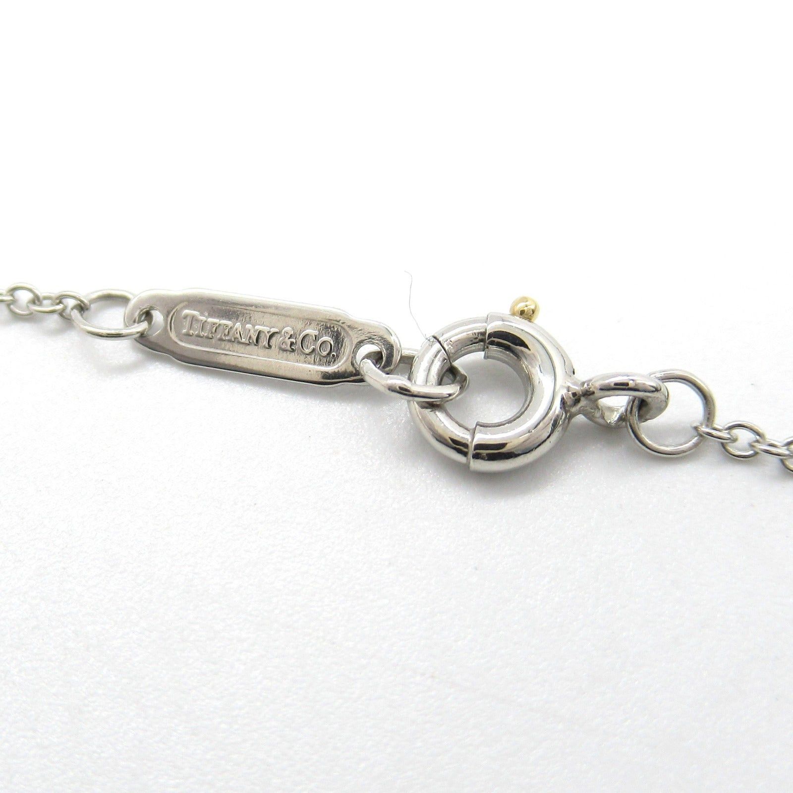Tiffany & Co. Tiffany Co Large Cloth Necklace Pt950 Platinum Diamond Clear Size ONE SIZE - 4 Thumbnail