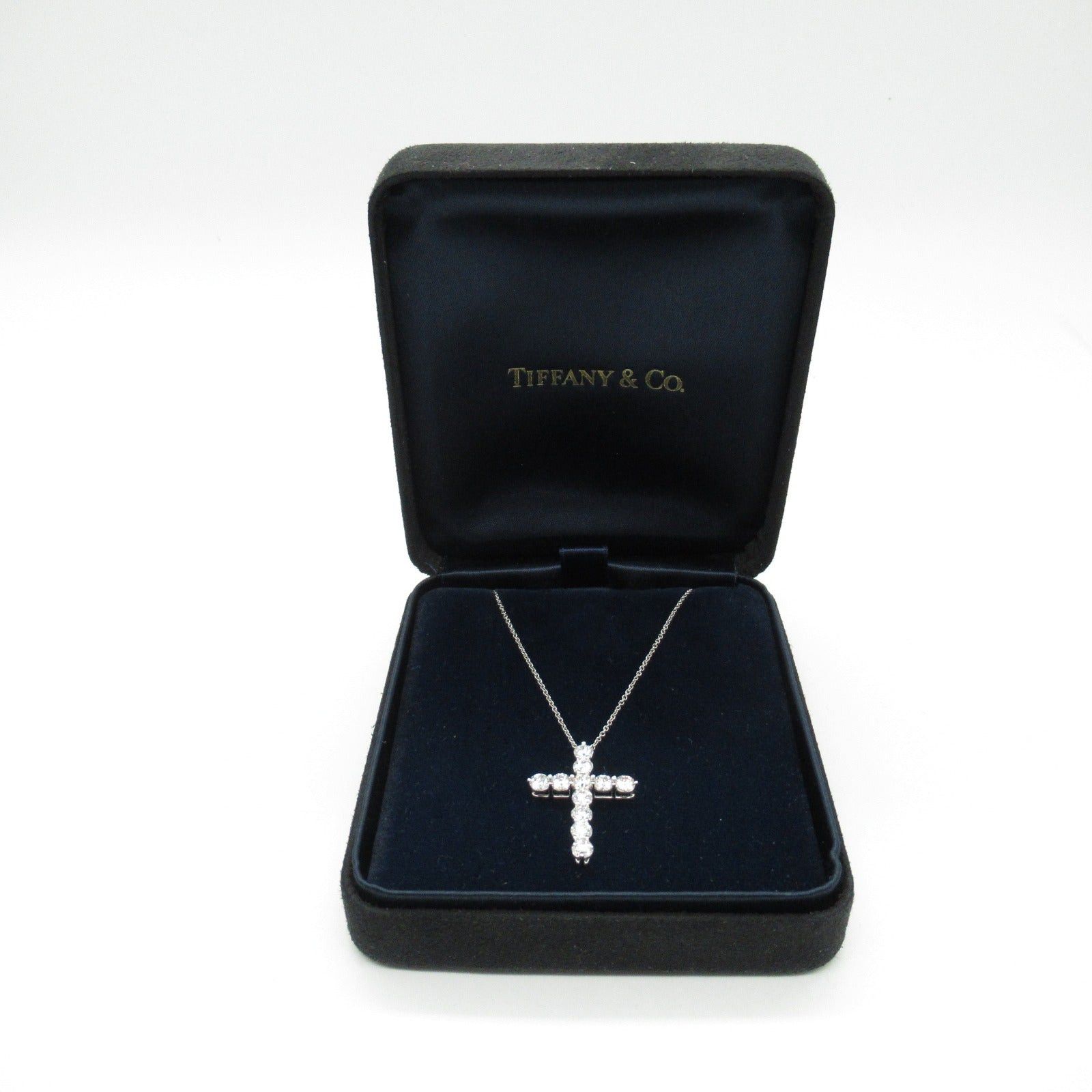 Tiffany & Co. Tiffany Co Large Cloth Necklace Pt950 Platinum Diamond Clear Size ONE SIZE - 8 Thumbnail