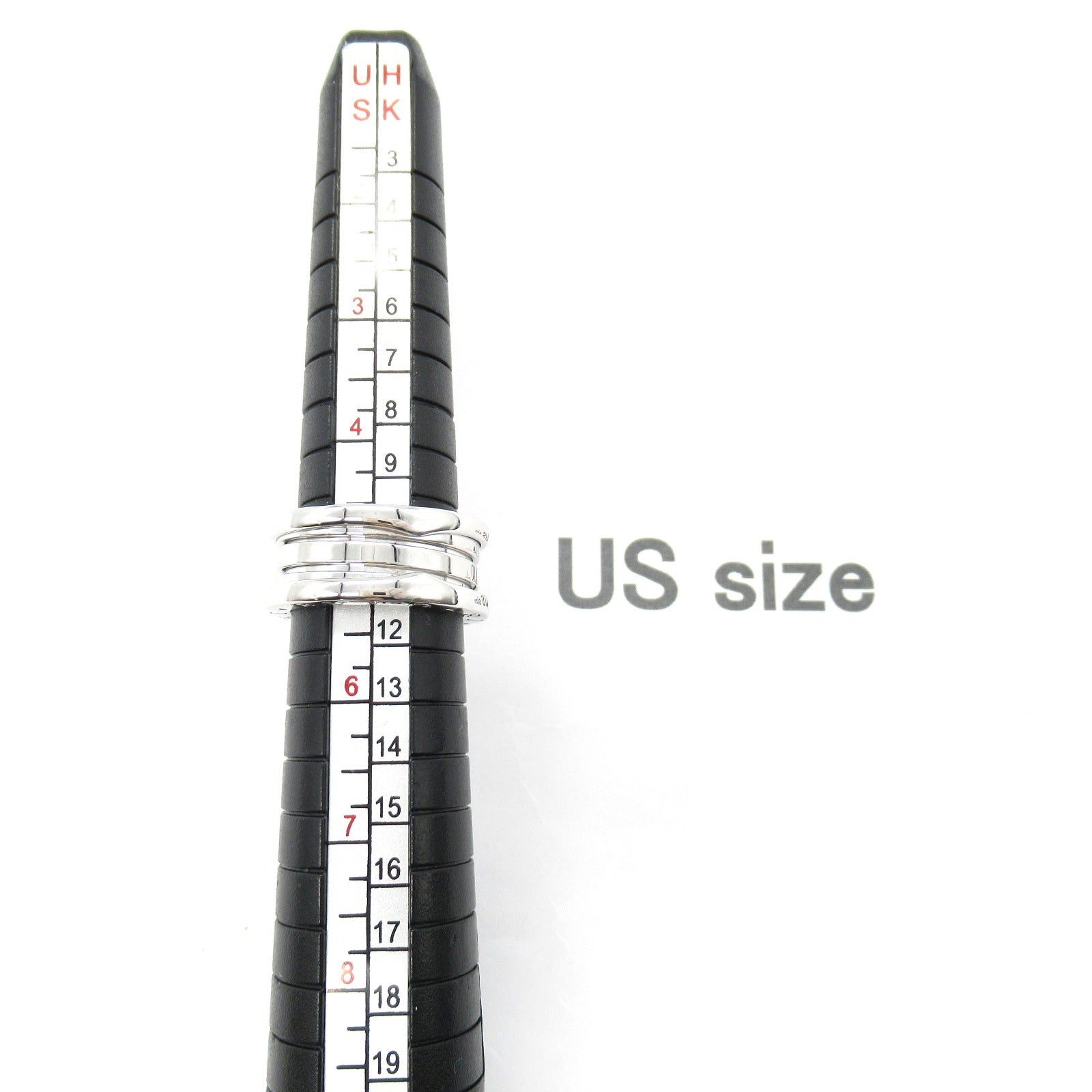 Bvlgari Bvlgari B Zero One Ring S Size K18Wg (White Gold) Silver Size ONE SIZE - 6 Thumbnail