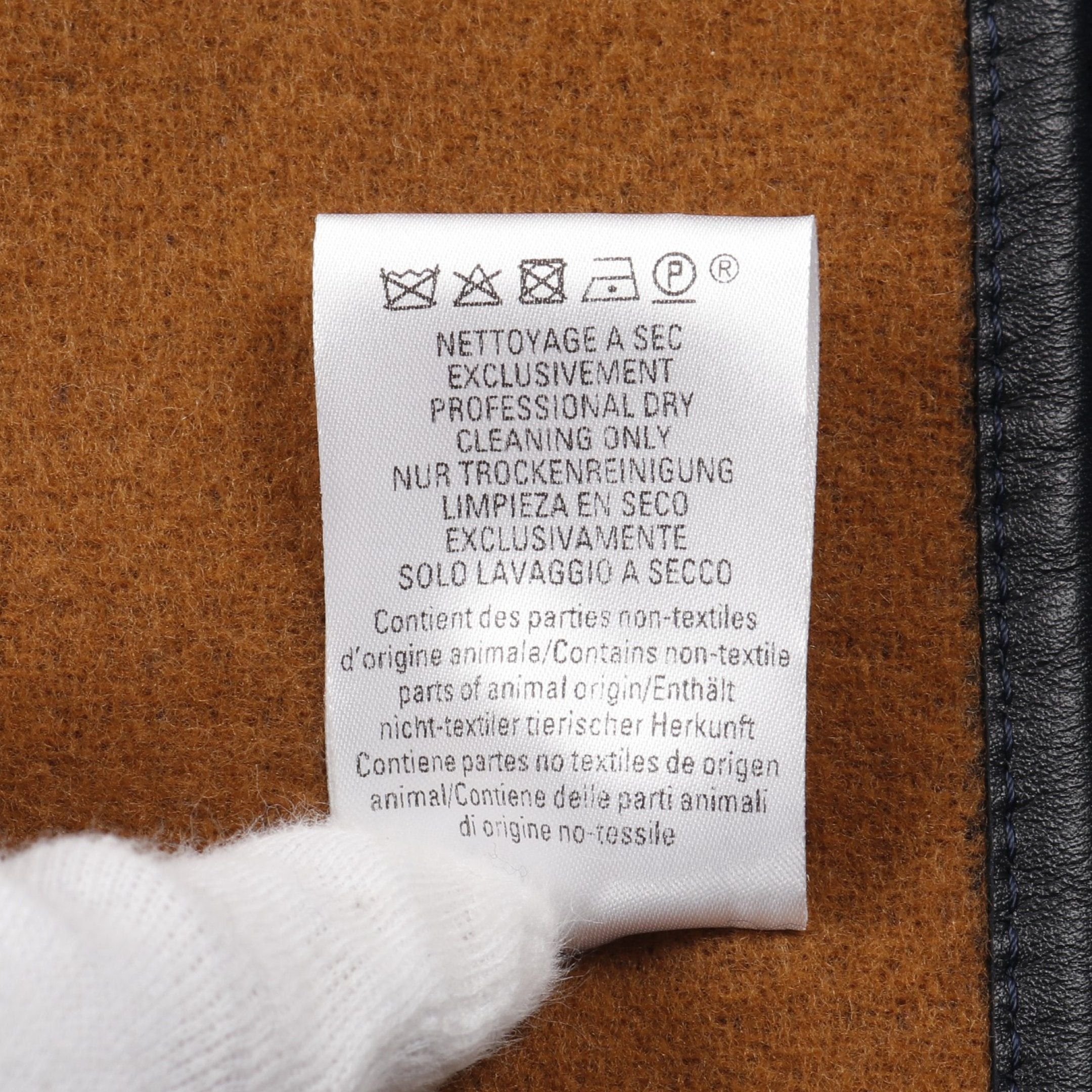 Hermes Hermes Highland Cape Poncho Wool Cashmere Navy Beige Fringe Reversible Size ONE SIZE - 6 Thumbnail