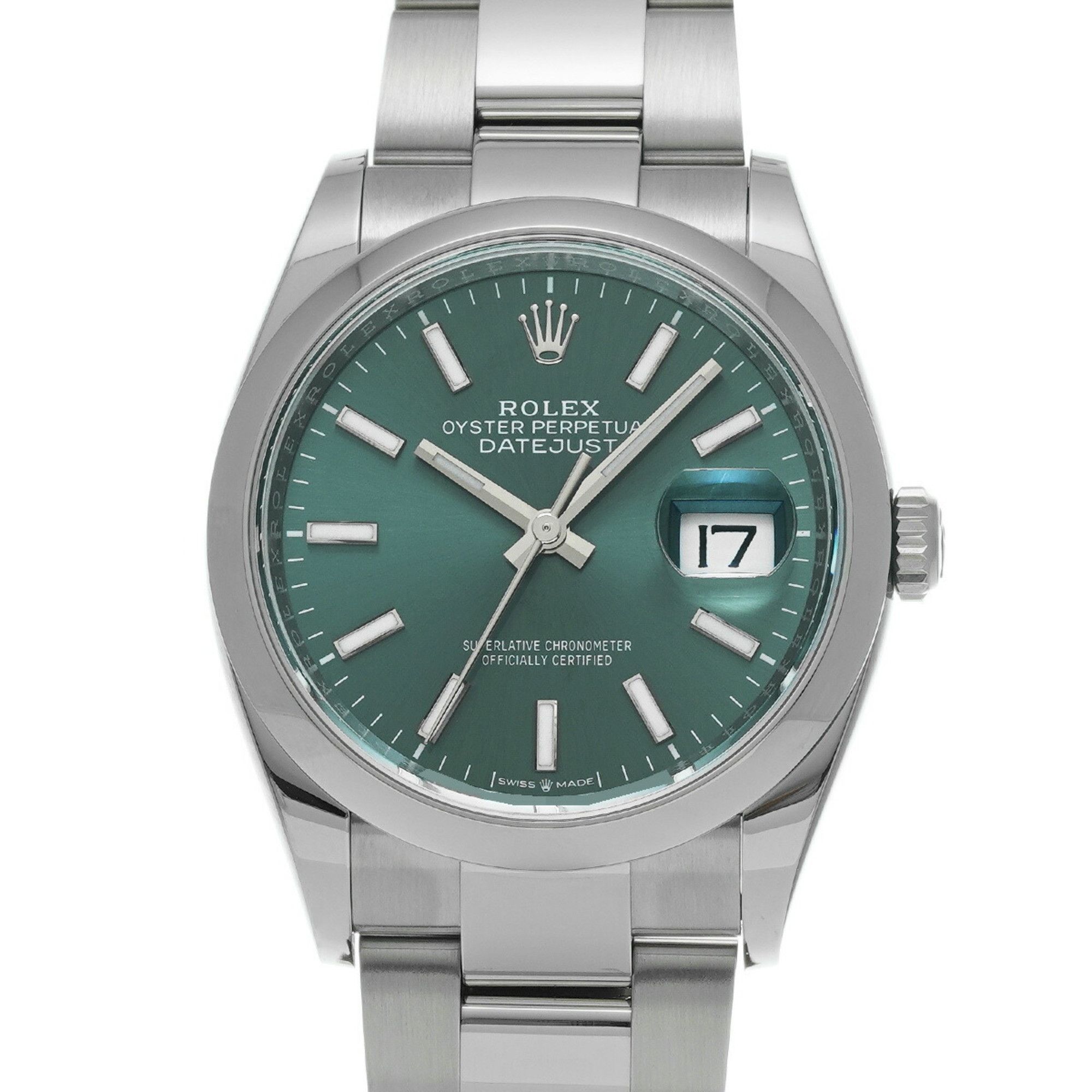Rolex Rolex Datejust 36 January 2023 126200 Random Serial Mint Green Men's Watch Automatic Size ONE SIZE - 2 Thumbnail