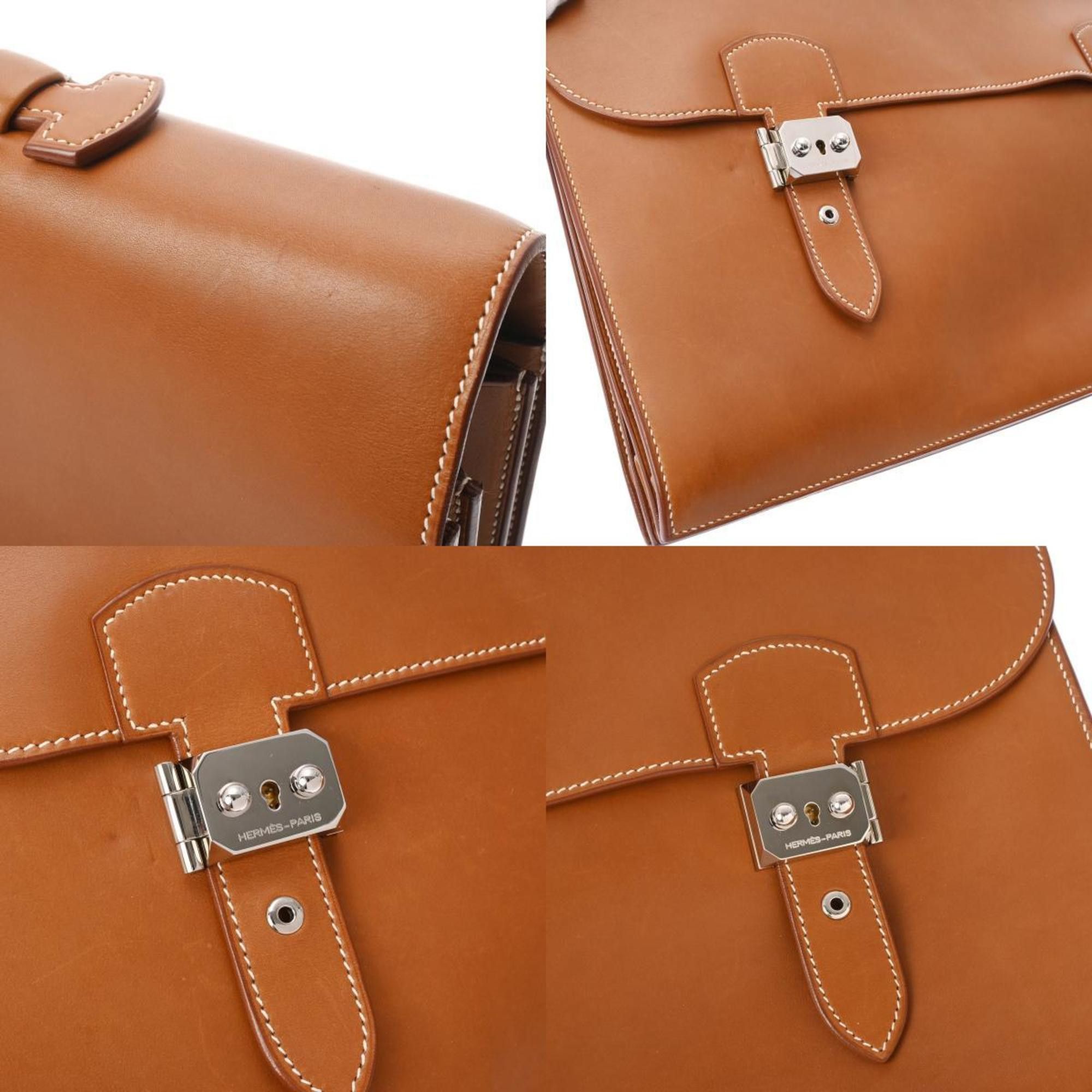 Hermes Hermes Sac A Depeche 41 Fourbe □H stamp (around 2004) Men's Vau Barenia bag Size ONE SIZE - 10 Thumbnail