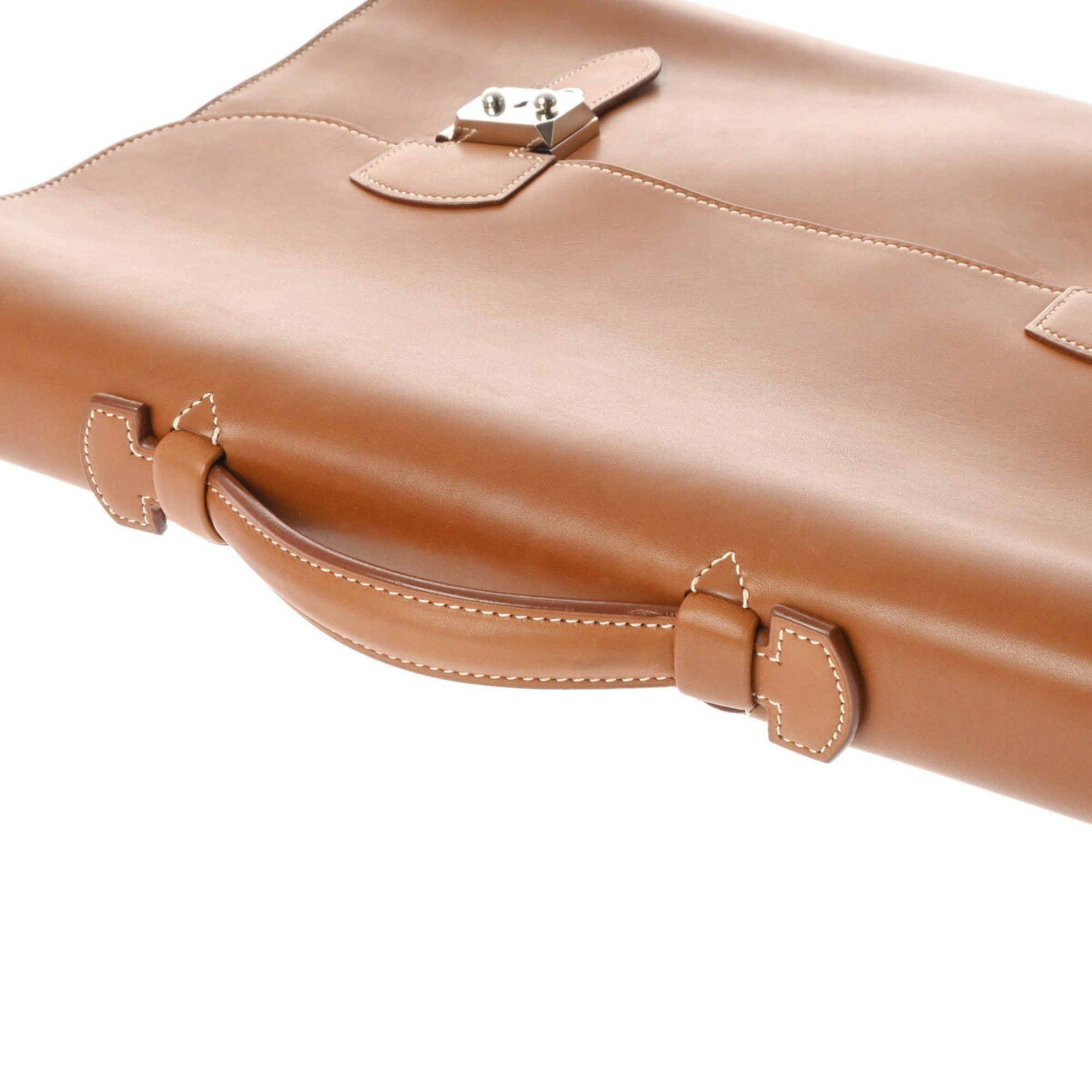 Hermes Hermes Sac A Depeche 41 Fourbe □H stamp (around 2004) Men's Vau Barenia bag Size ONE SIZE - 4 Thumbnail