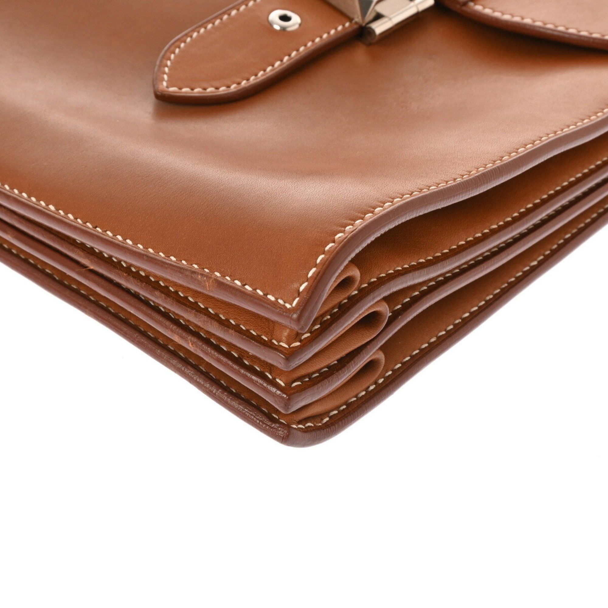 Hermes Hermes Sac A Depeche 41 Fourbe □H stamp (around 2004) Men's Vau Barenia bag Size ONE SIZE - 8 Thumbnail