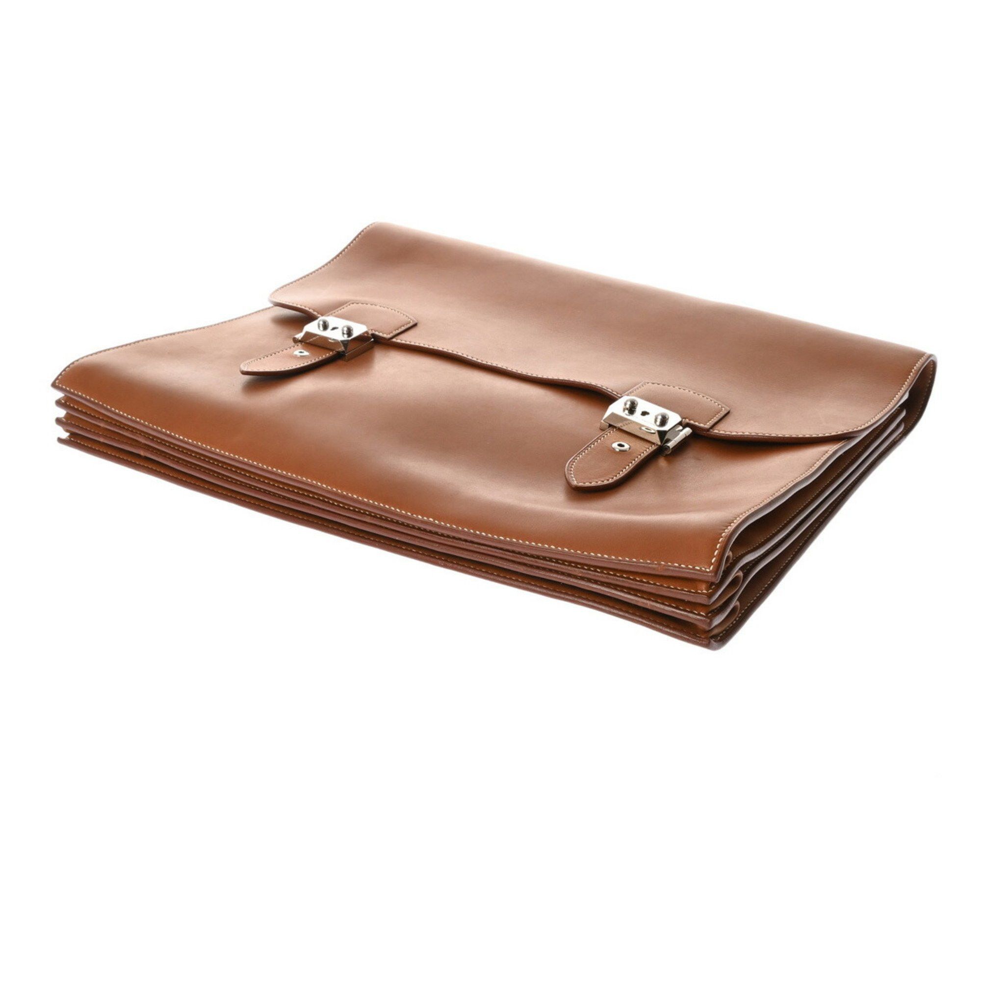 Hermes Hermes Sac A Depeche 41 Fourbe □H stamp (around 2004) Men's Vau Barenia bag Size ONE SIZE - 6 Thumbnail
