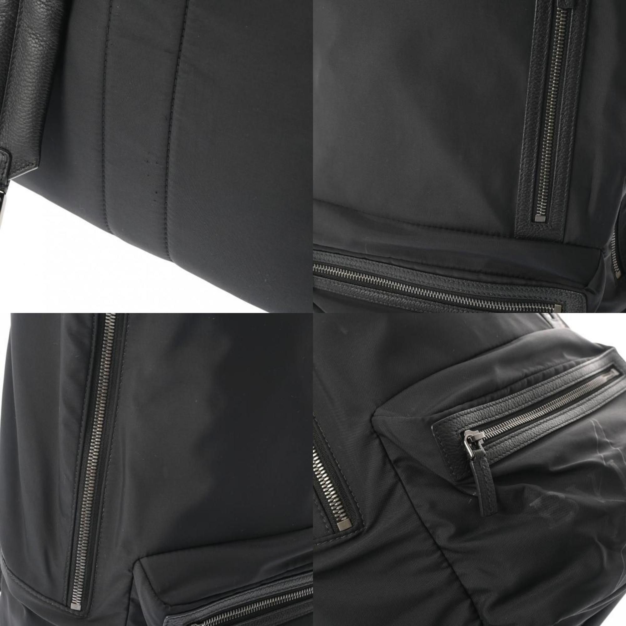 Bvlgari BVLGARI Fragment Collaboration Backpack Black 290732 Men's Nylon Leather Backpack/Daypack Size ONE SIZE - 10 Thumbnail